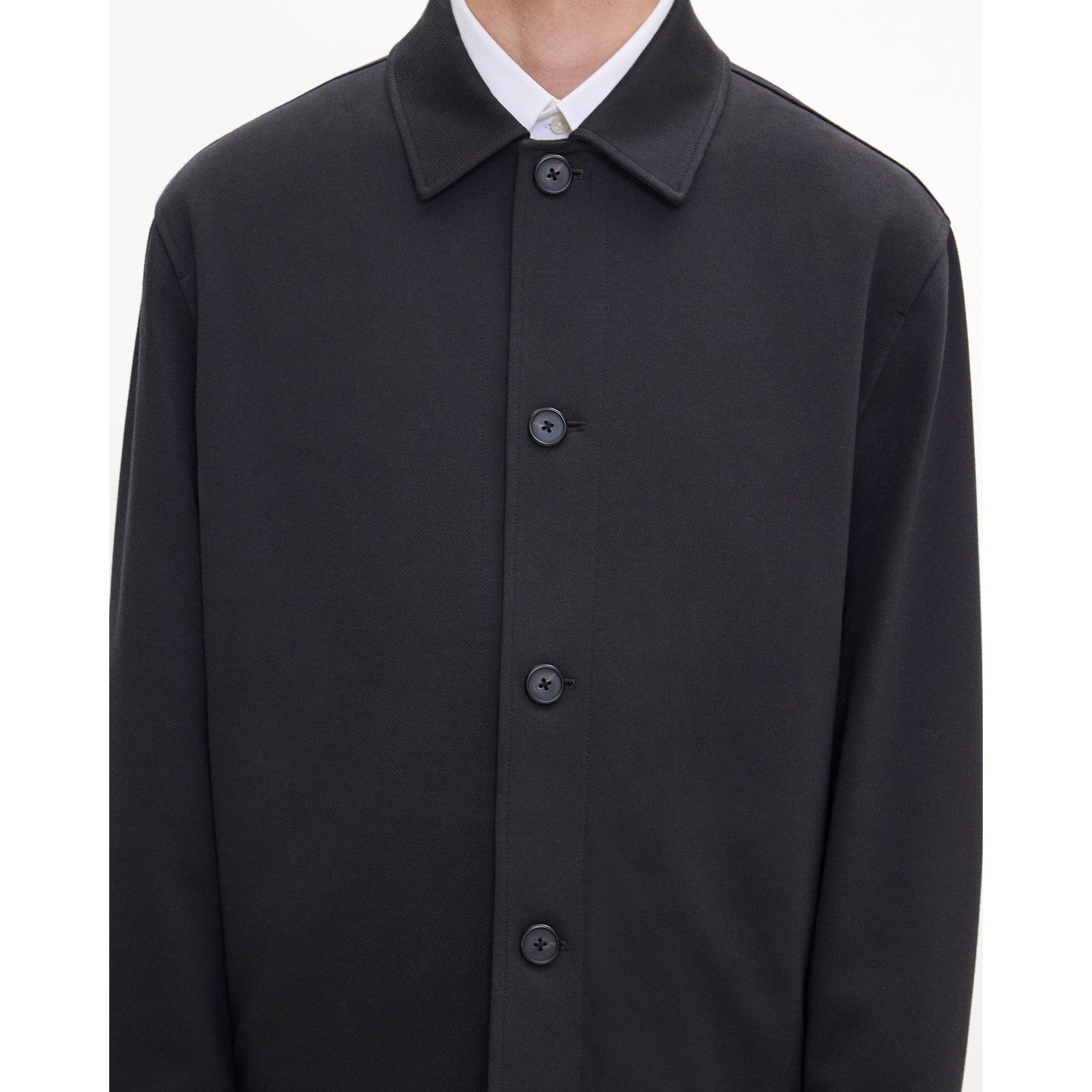 Shirt Jacket in Knit Twill