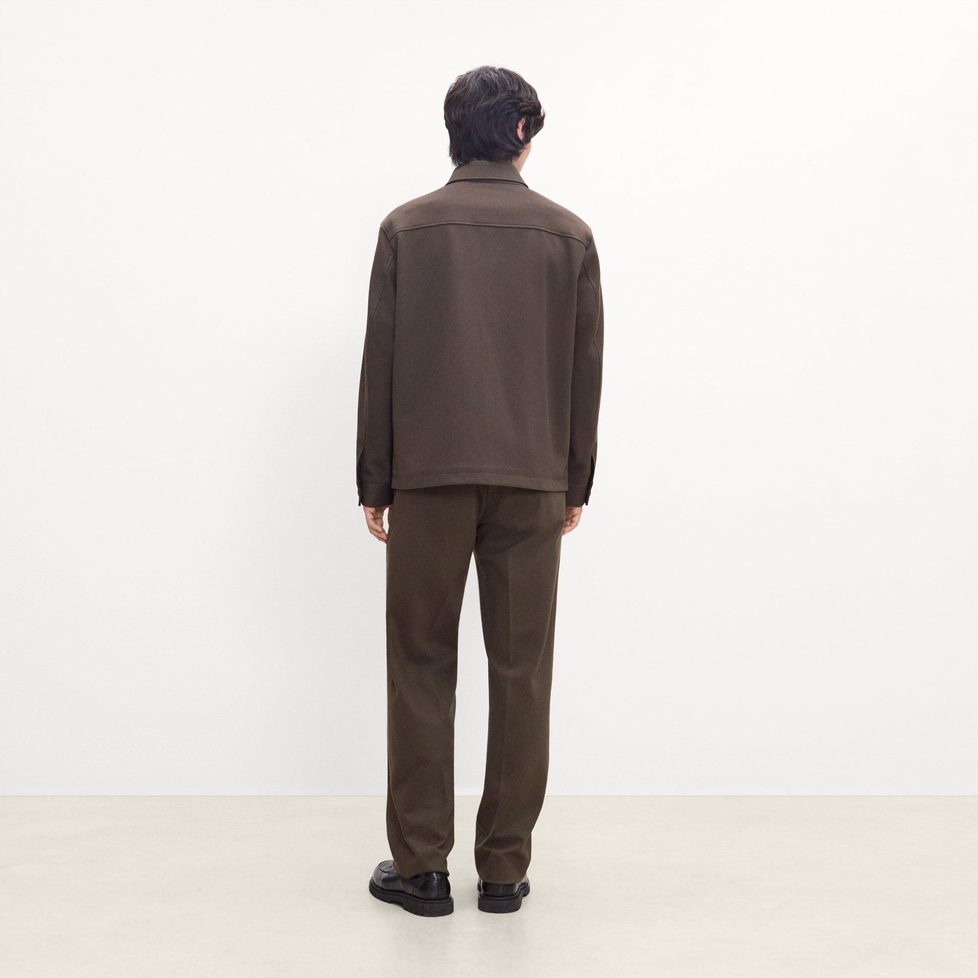 Shirt Jacket in Knit Twill