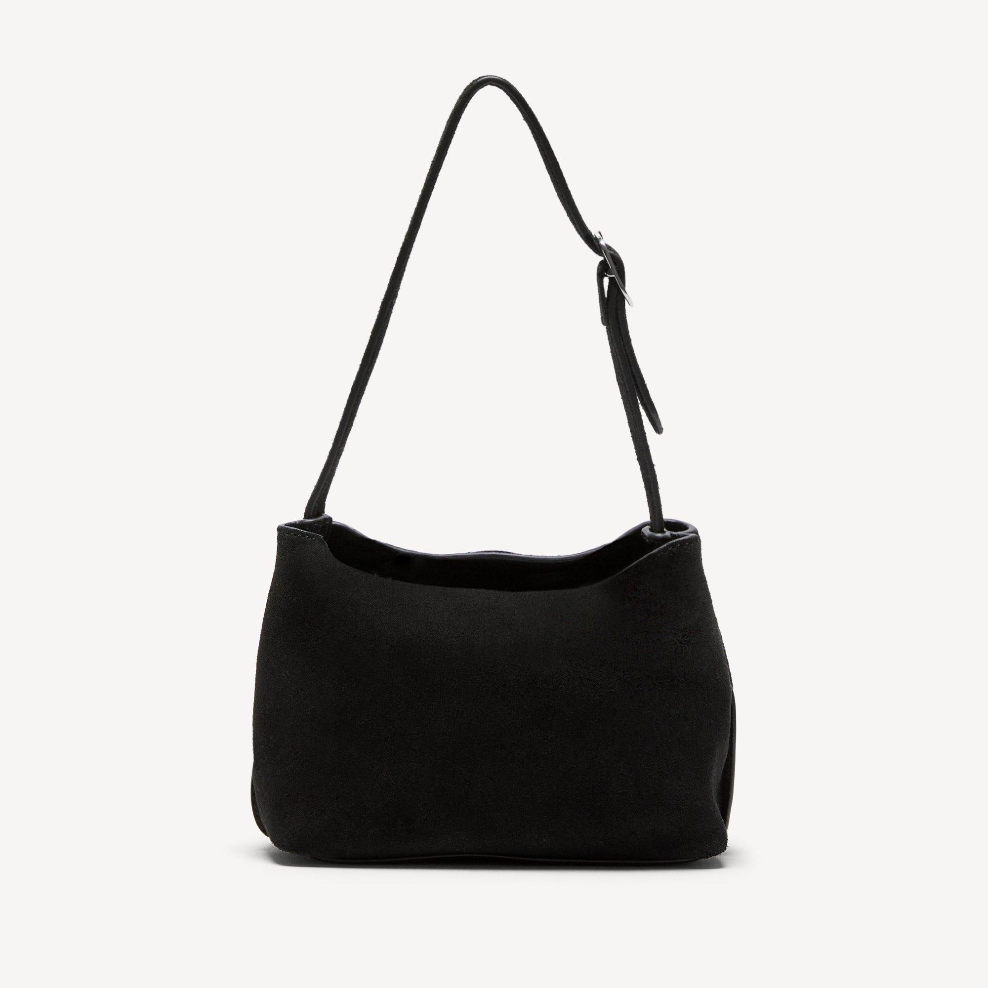 Line Mini Shoulder Bag in Suede