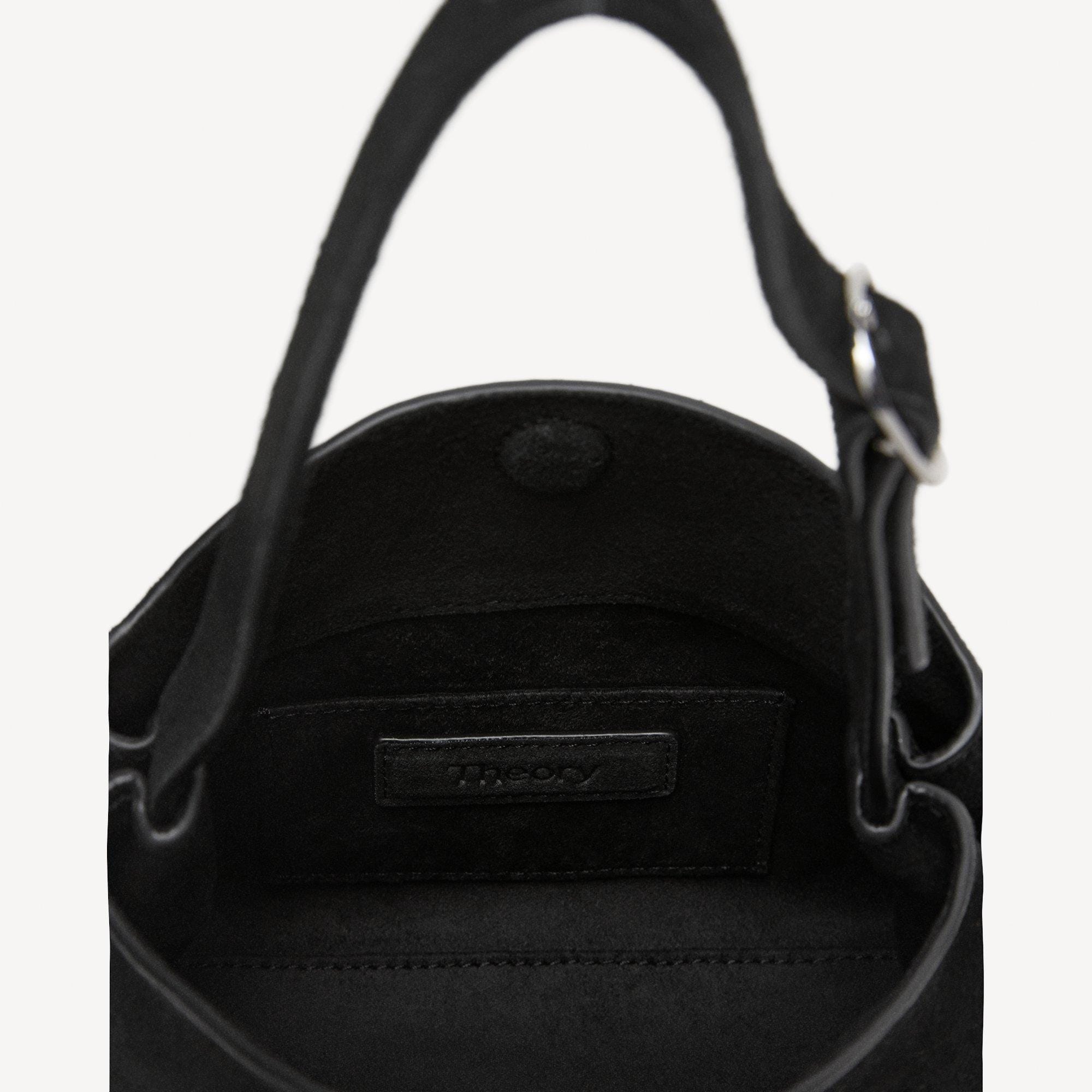 Line Mini Shoulder Bag in Suede