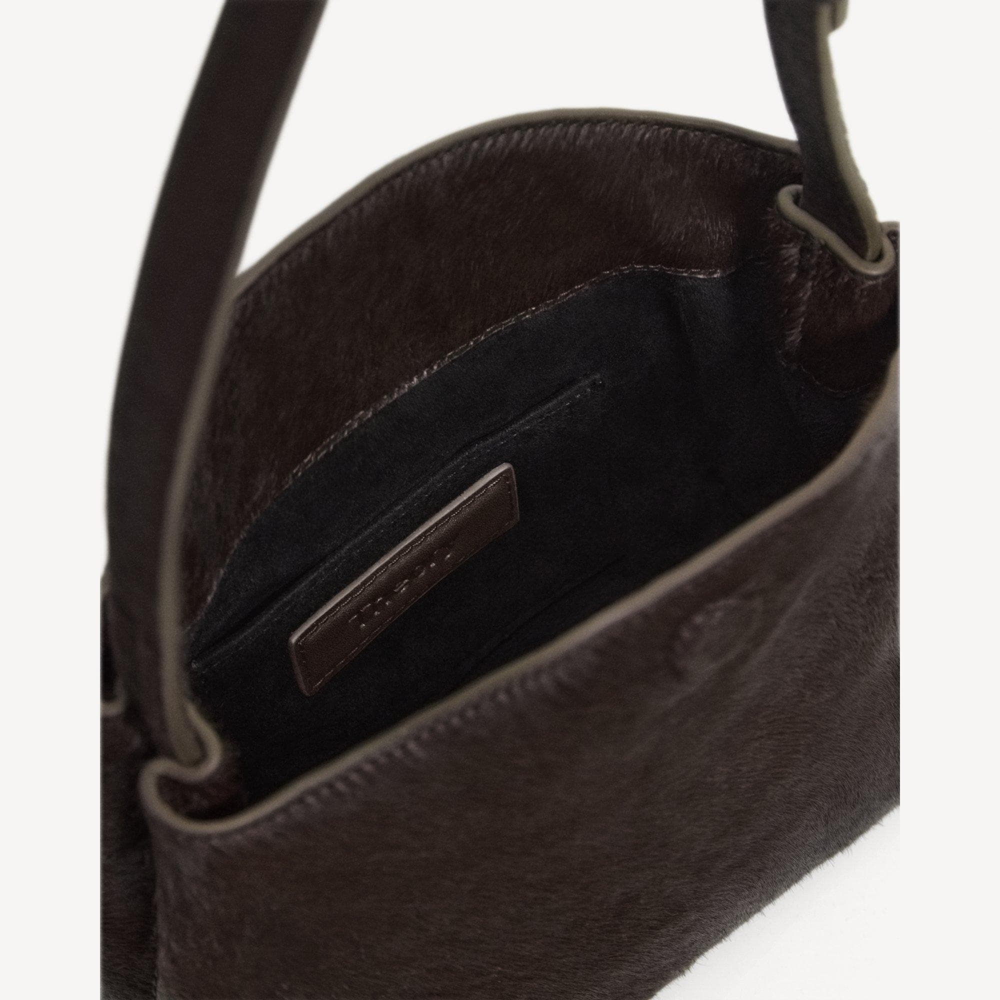 Line Mini Shoulder Bag in Calf Hair