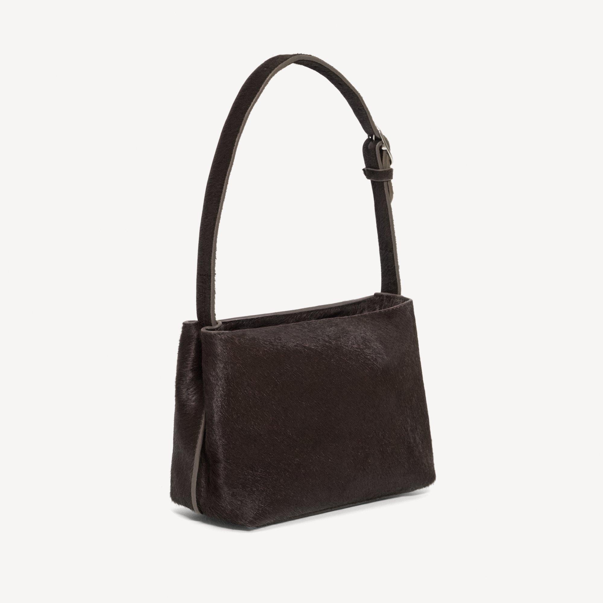 Line Mini Shoulder Bag in Calf Hair