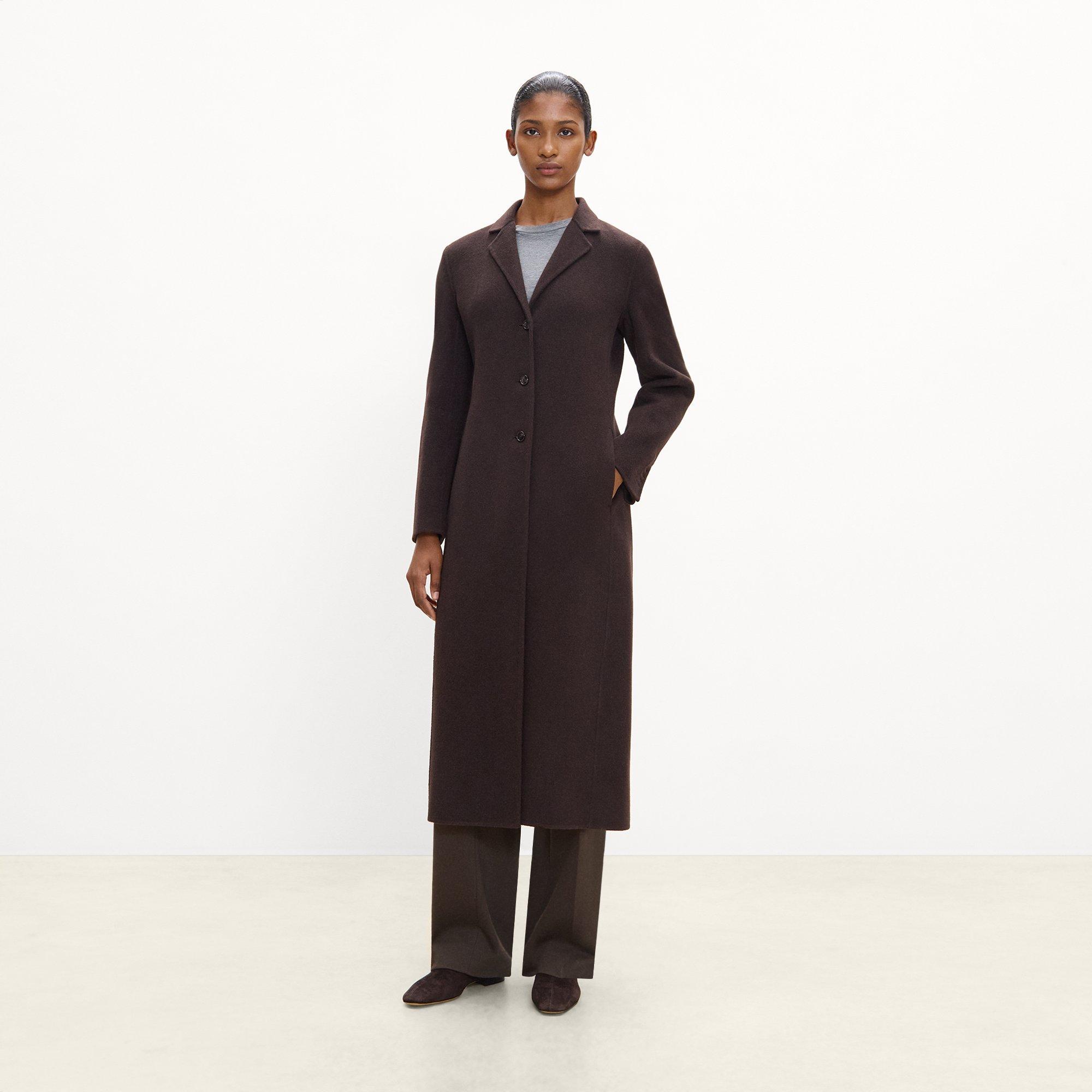Blazer Coat in Brushed Double-Face Wool