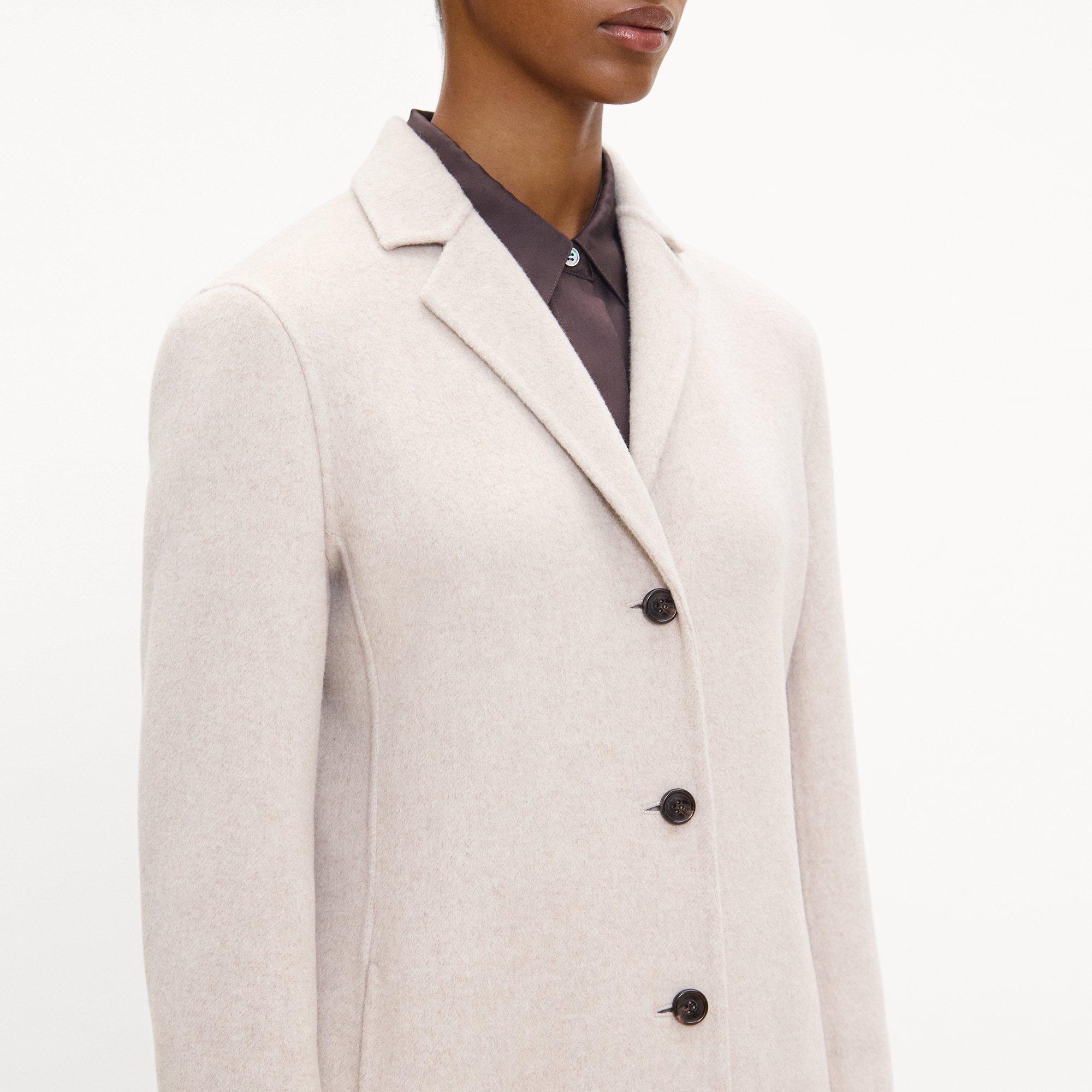 Blazer Coat in Brushed Double-Face Wool