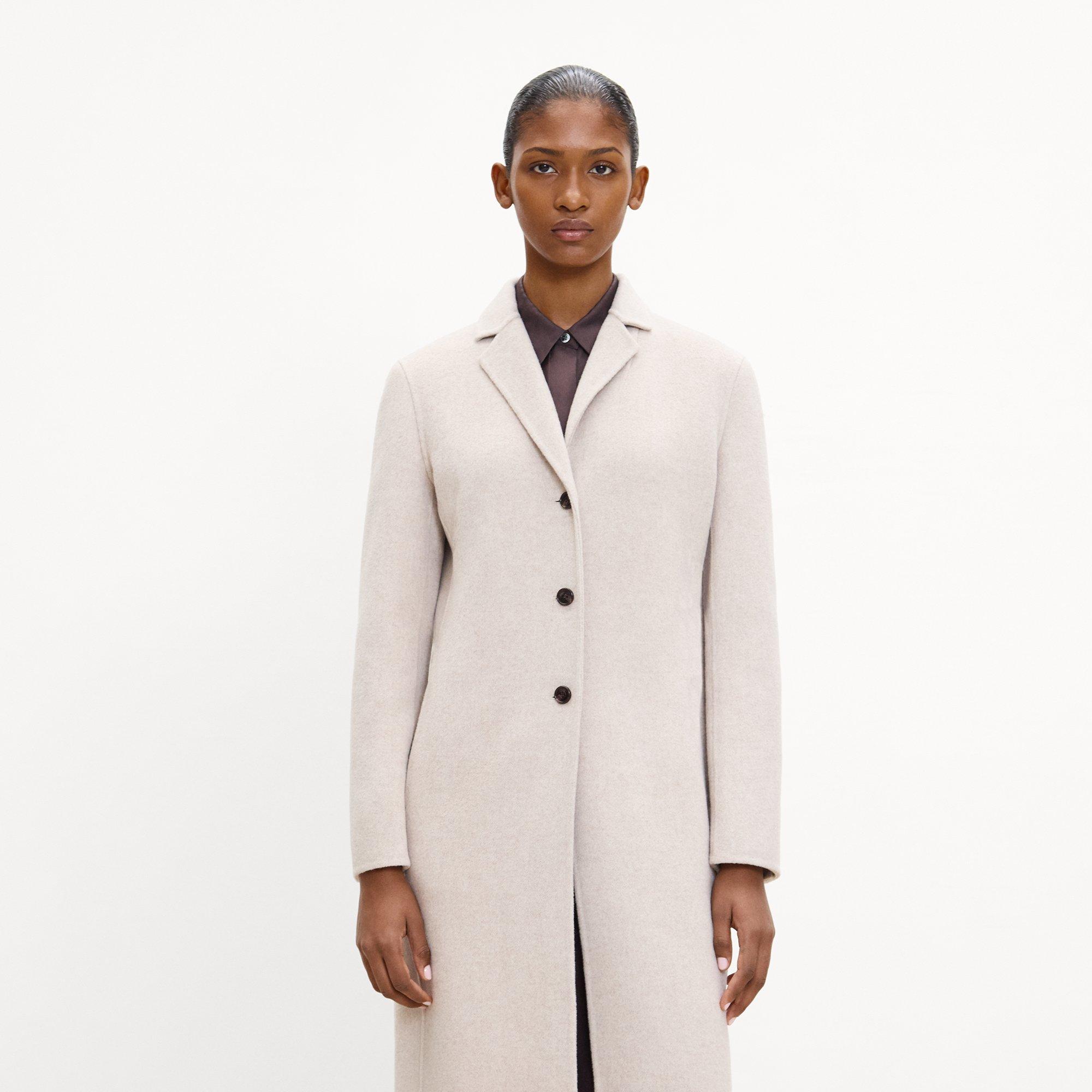 Blazer Coat in Brushed Double-Face Wool