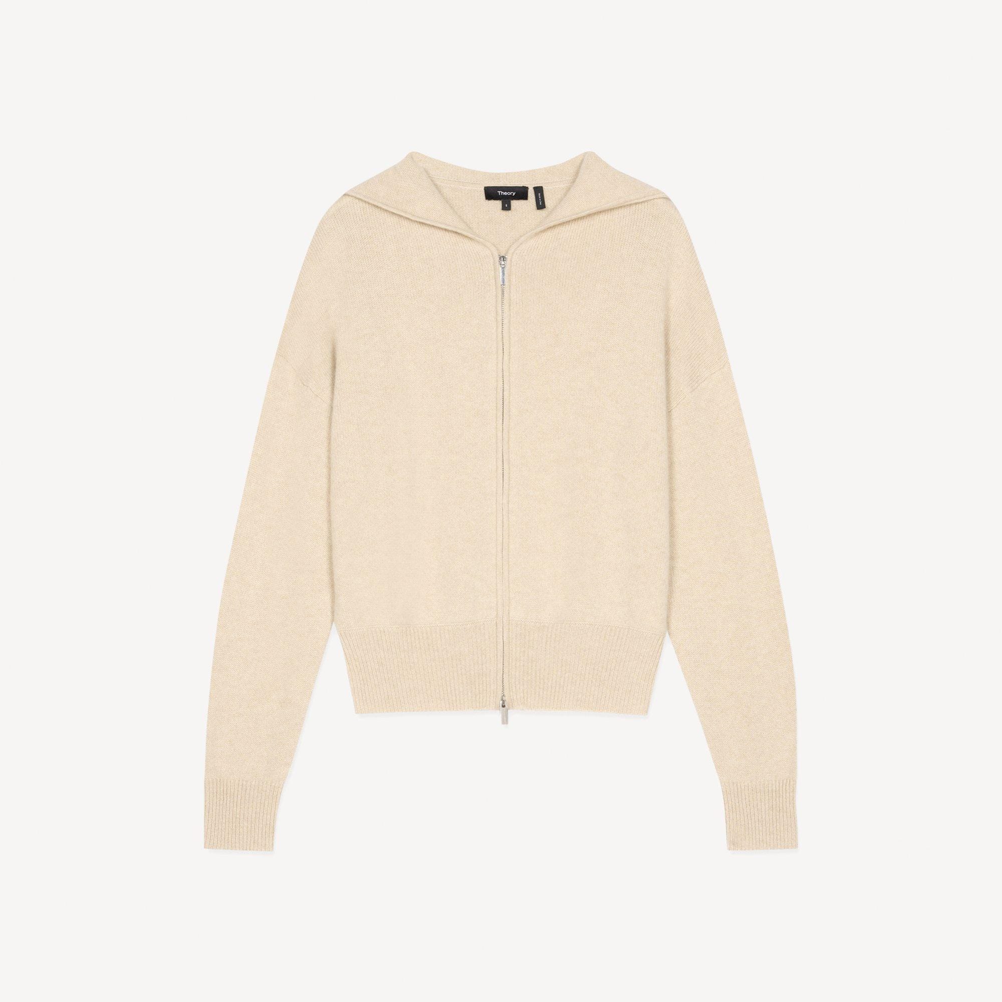 Zip Hoodie in Cashmere