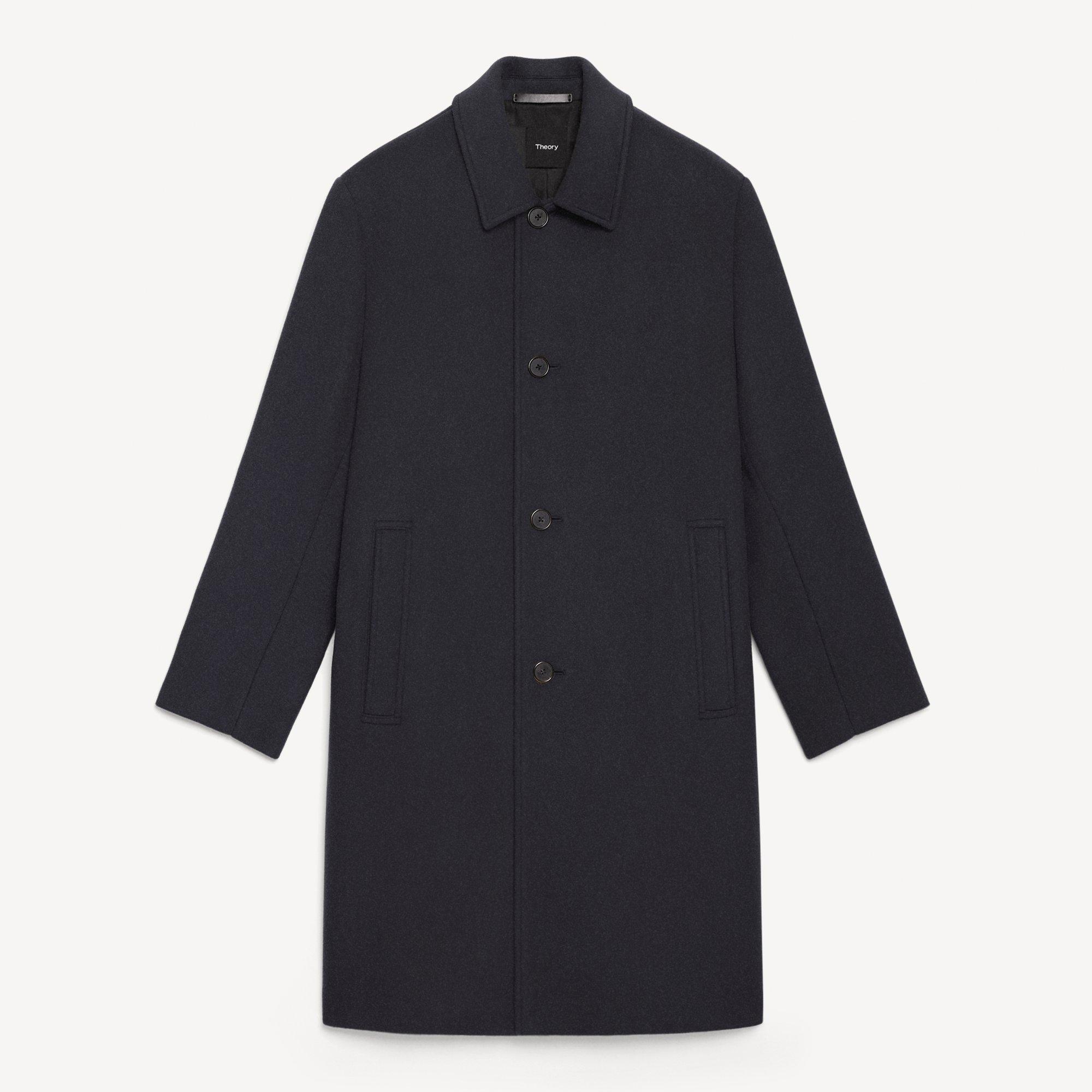 Balmacaan Coat in Plush Melton
