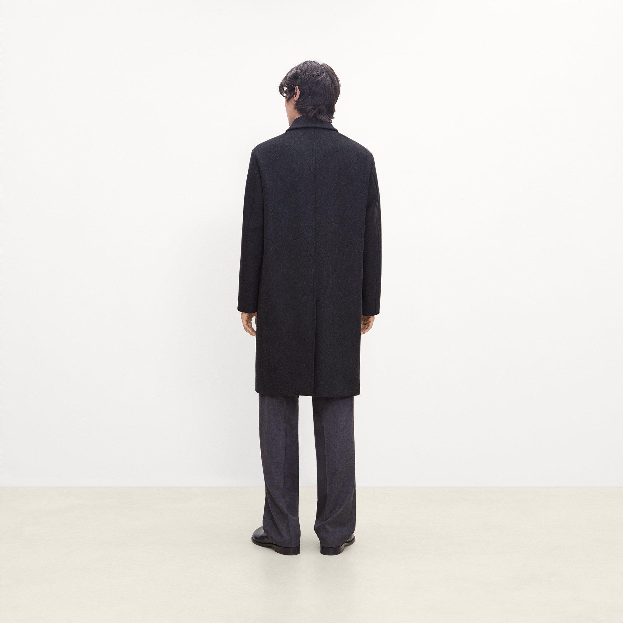 Balmacaan Coat in Plush Melton