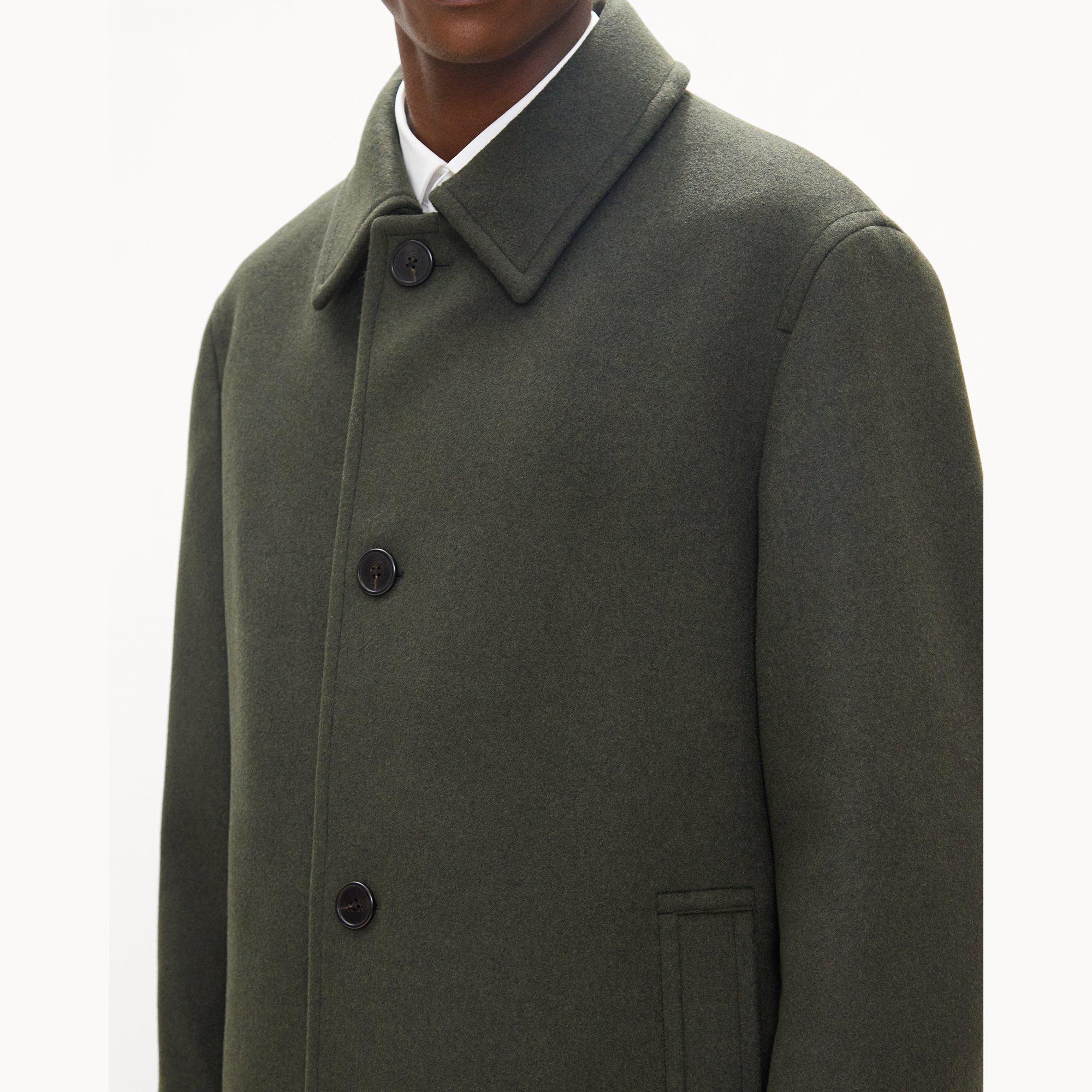 Balmacaan Coat in Plush Melton
