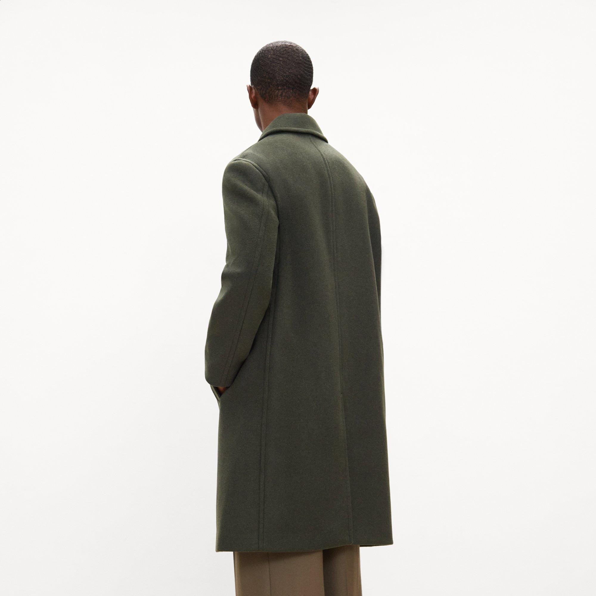 Balmacaan Coat in Plush Melton