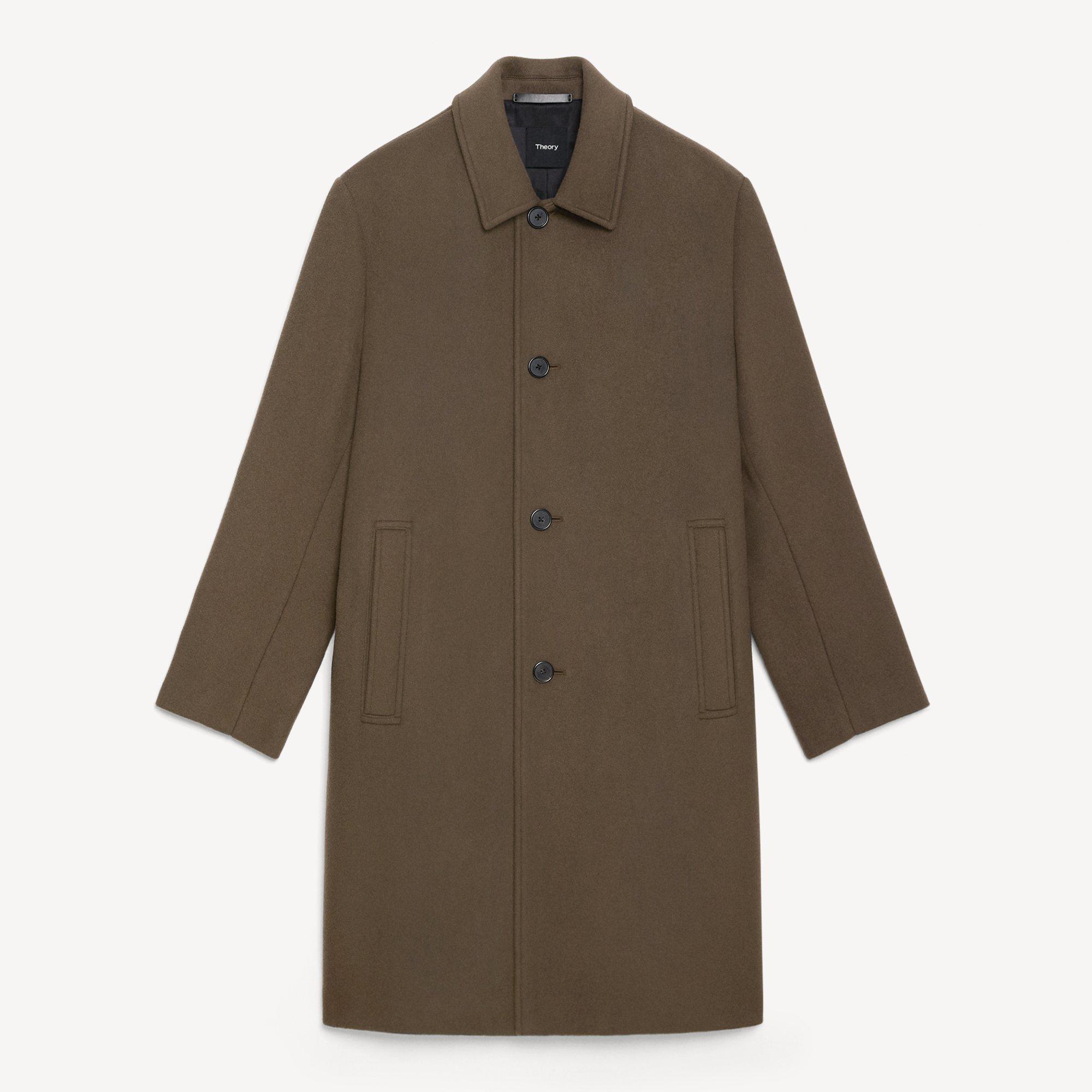 Balmacaan Coat in Plush Melton