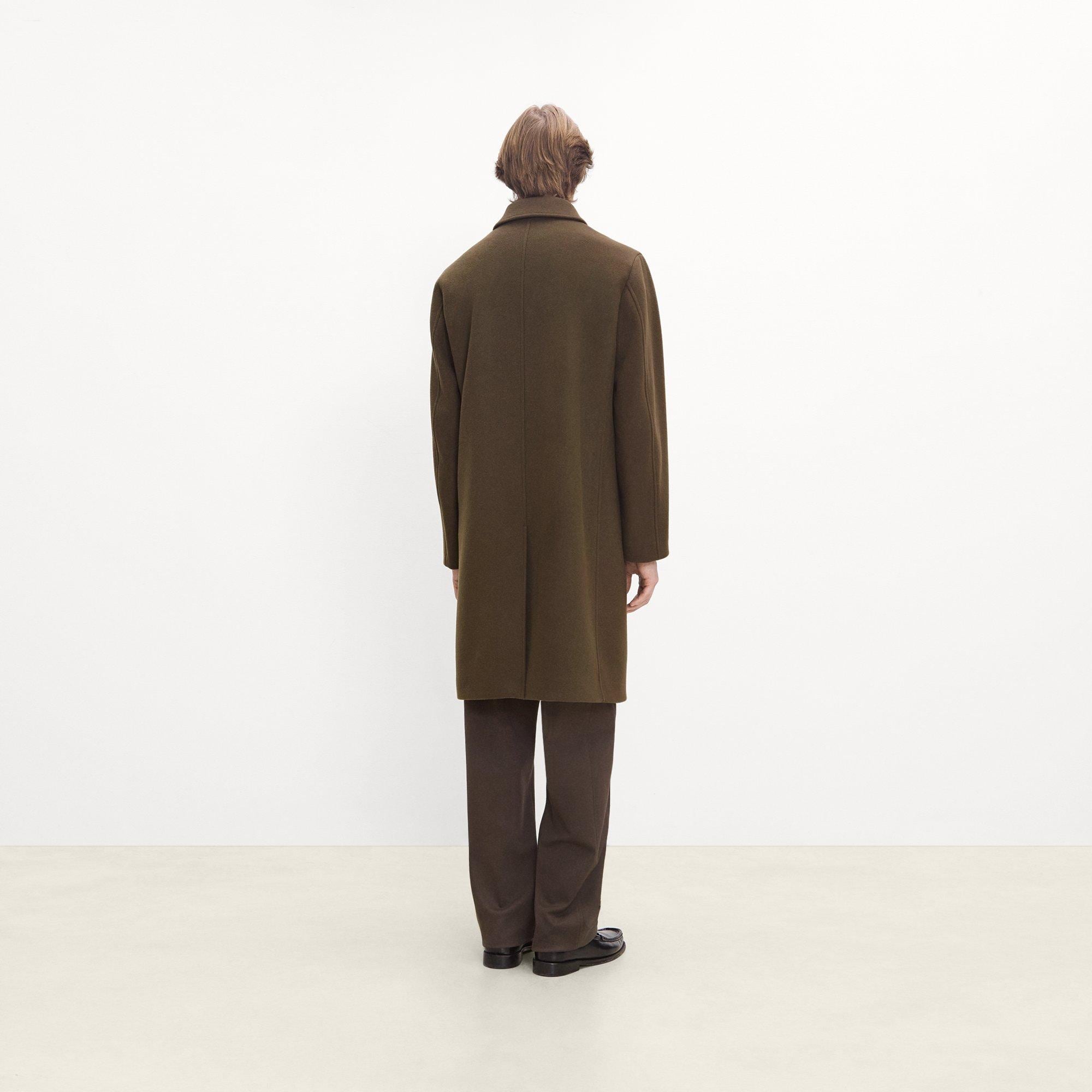 Balmacaan Coat in Plush Melton