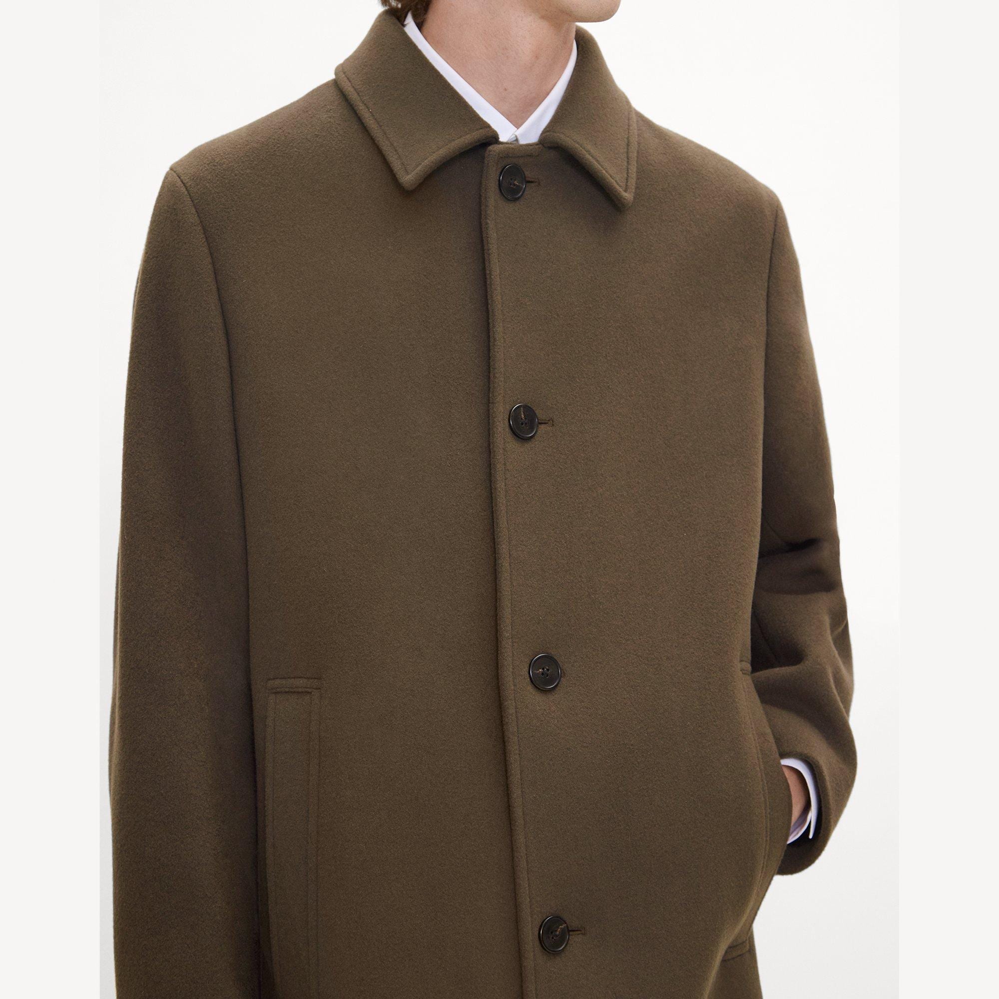 Balmacaan Coat in Plush Melton