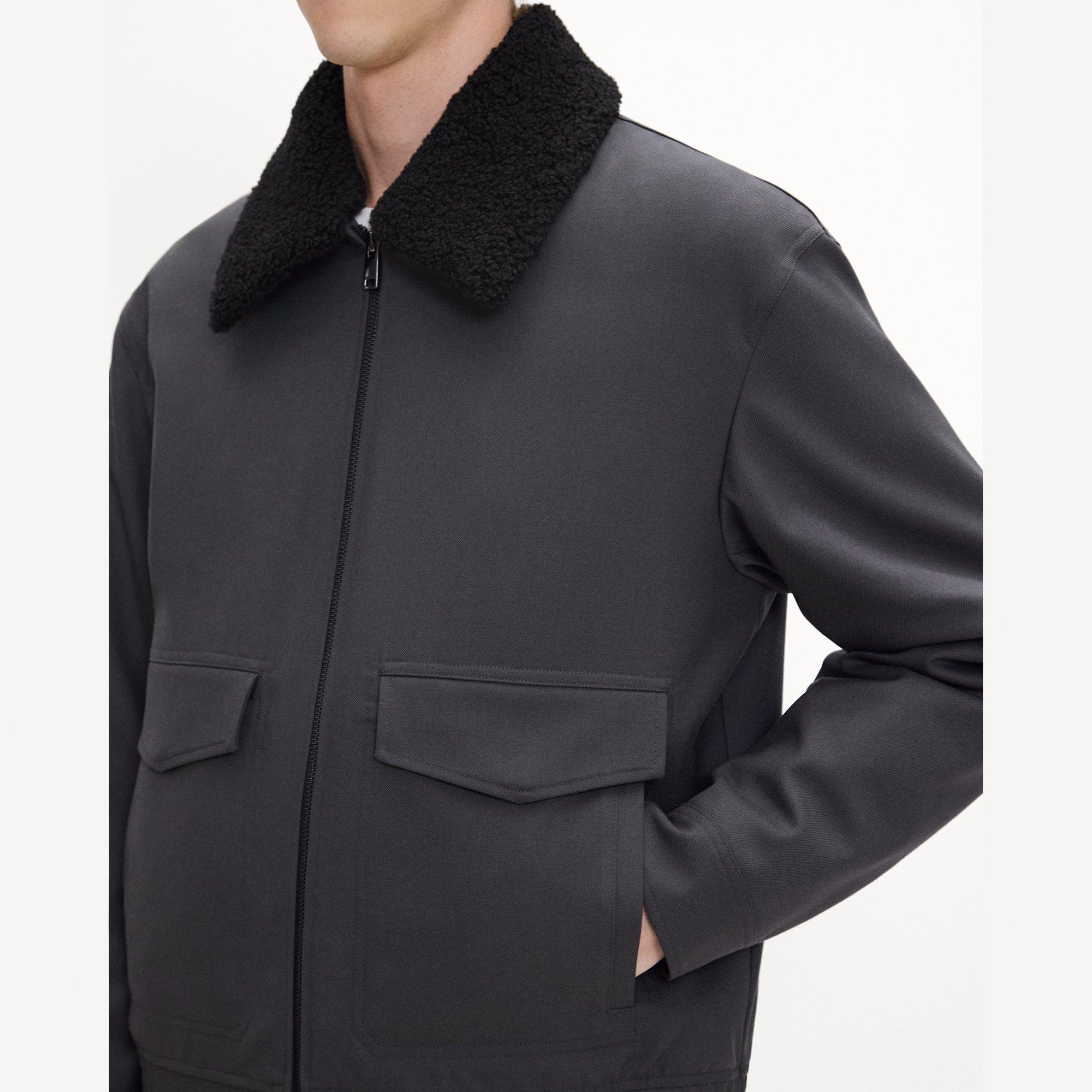 Aviator Jacket in Pressed Twill