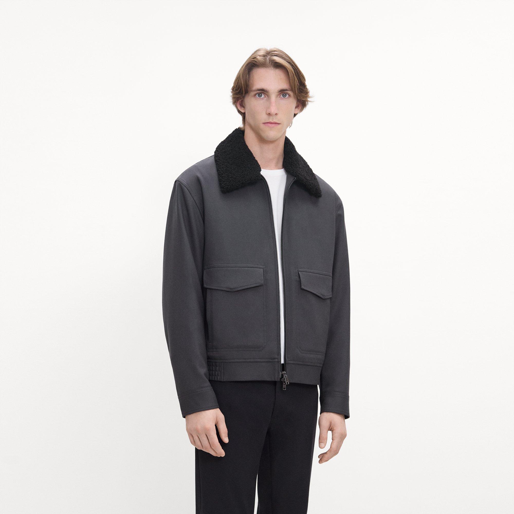 Aviator Jacket in Pressed Twill
