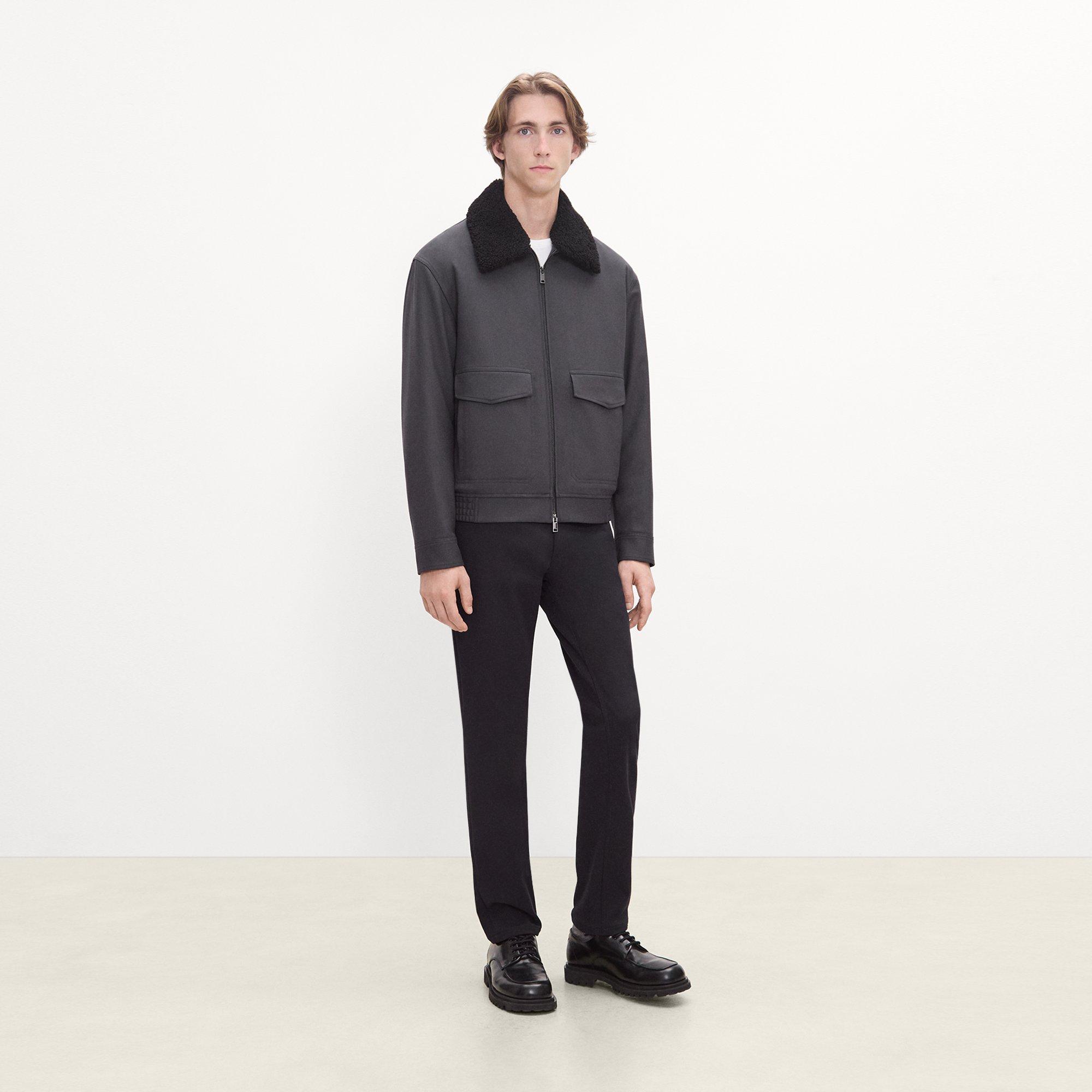 Aviator Jacket in Pressed Twill