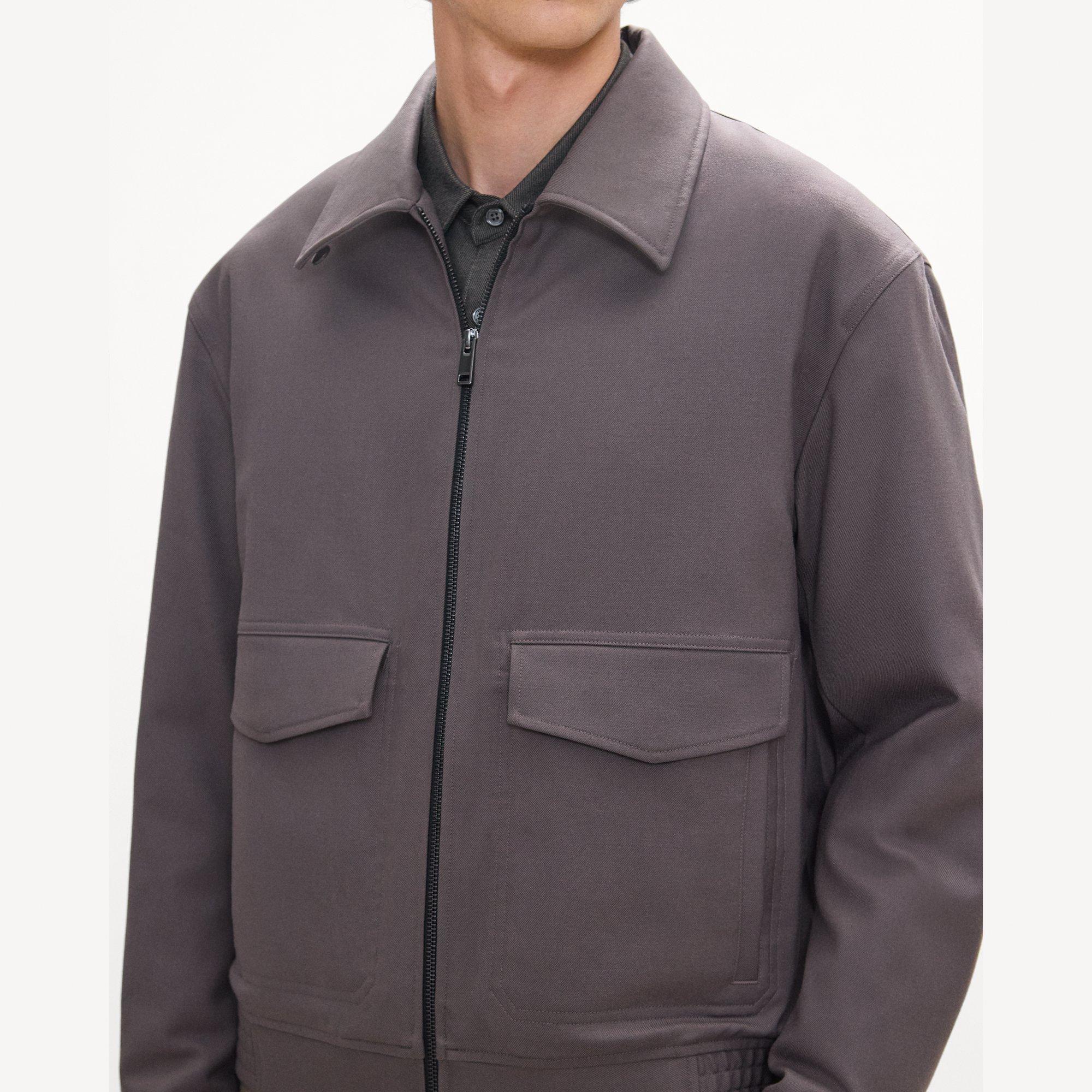 Aviator Jacket in Pressed Twill