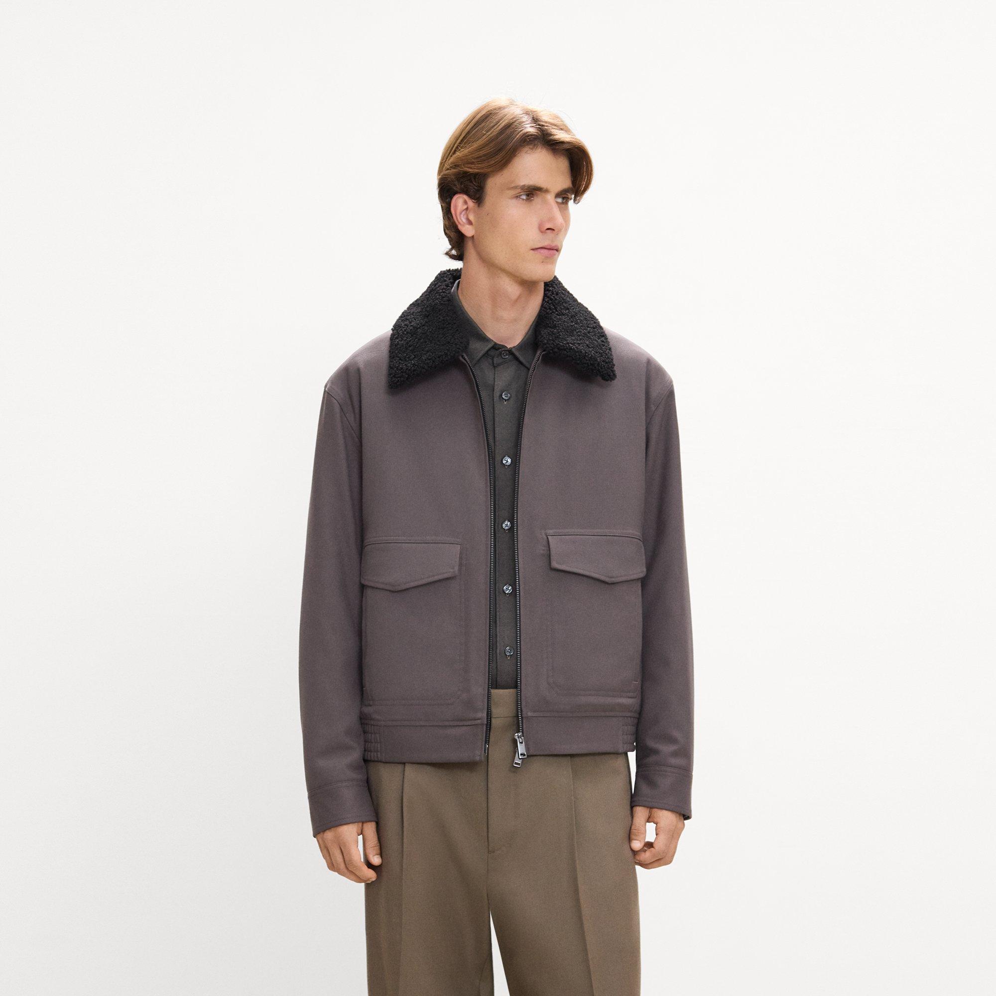 Aviator Jacket in Pressed Twill