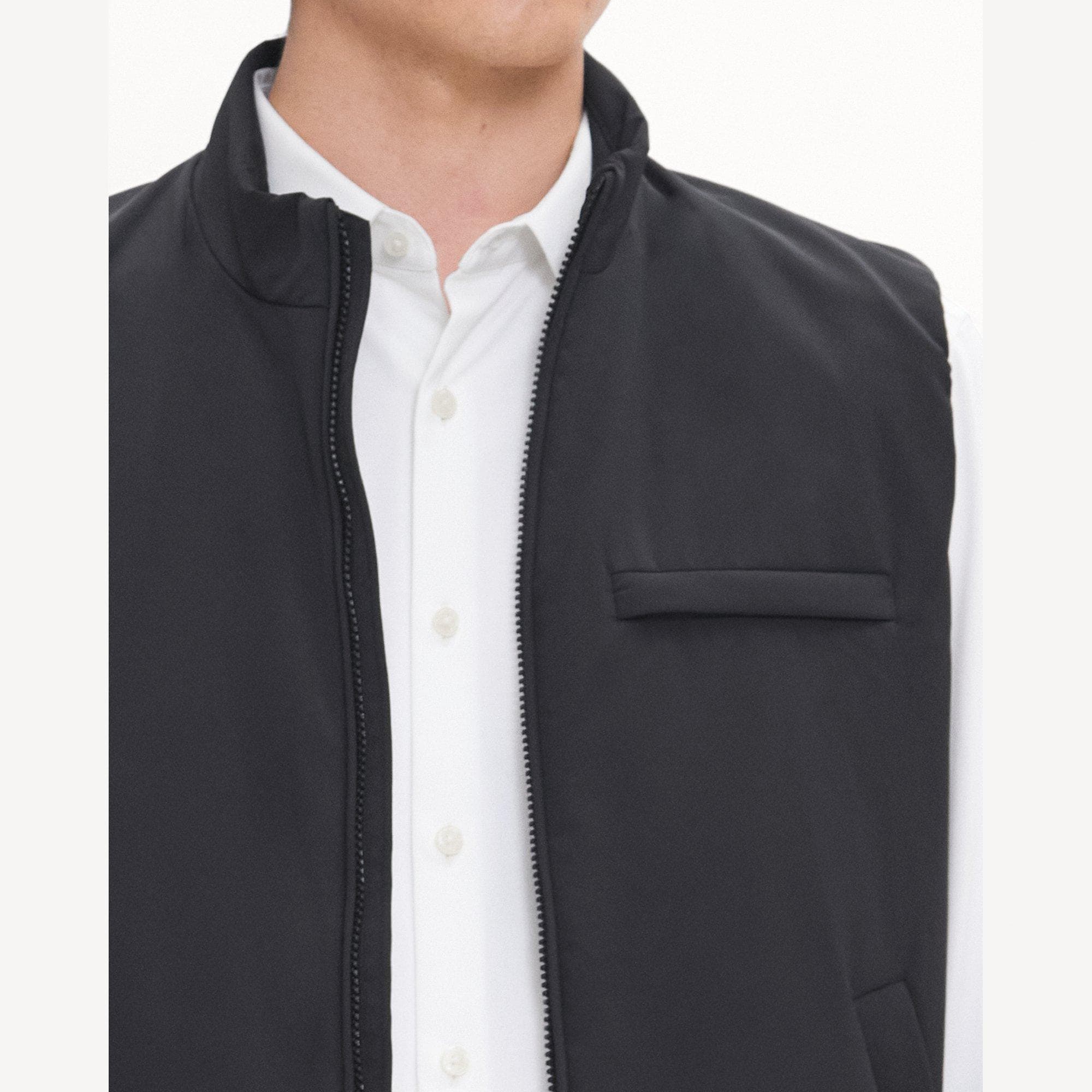 Zip-Up Vest in Motion Nylon