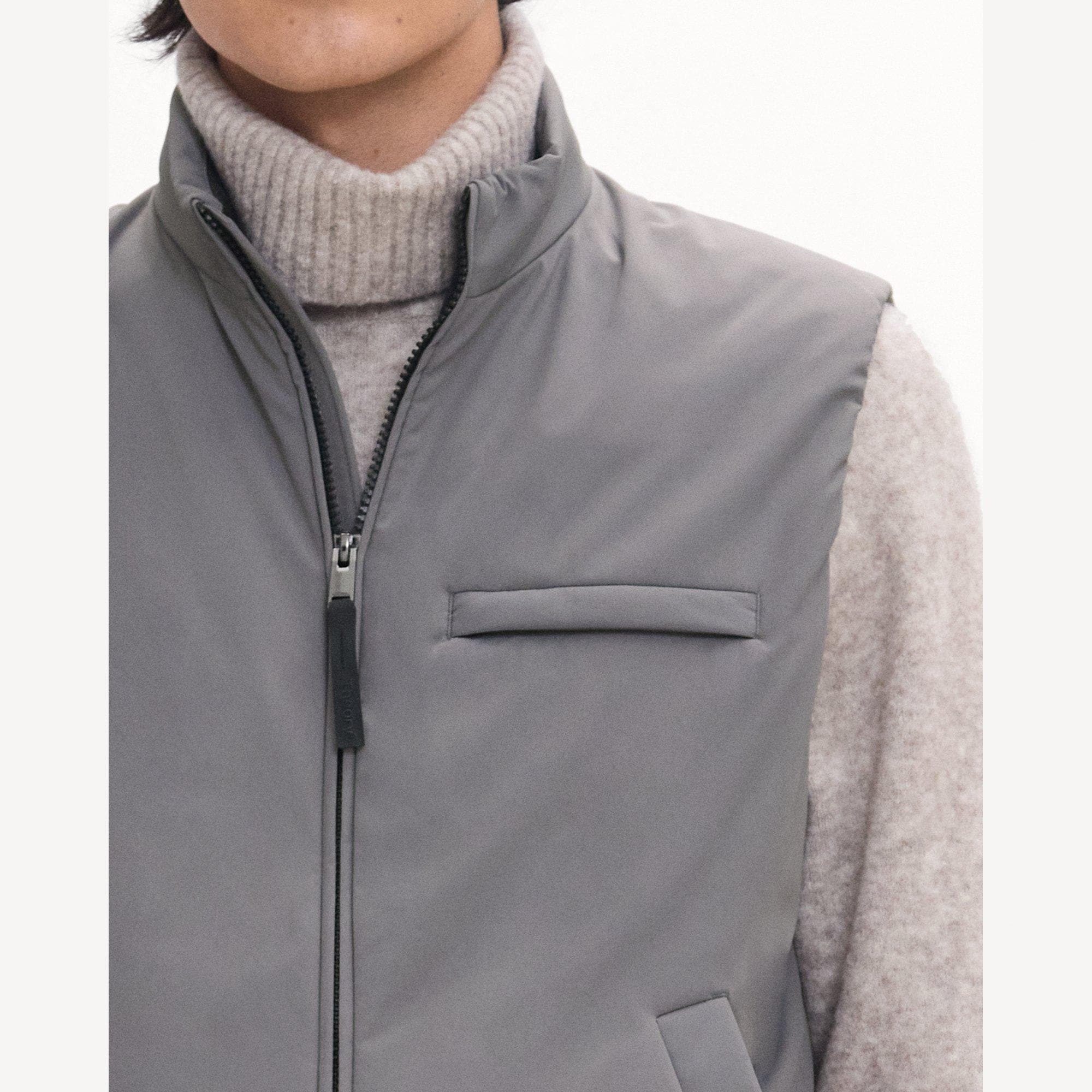 Zip-Up Vest in Motion Nylon