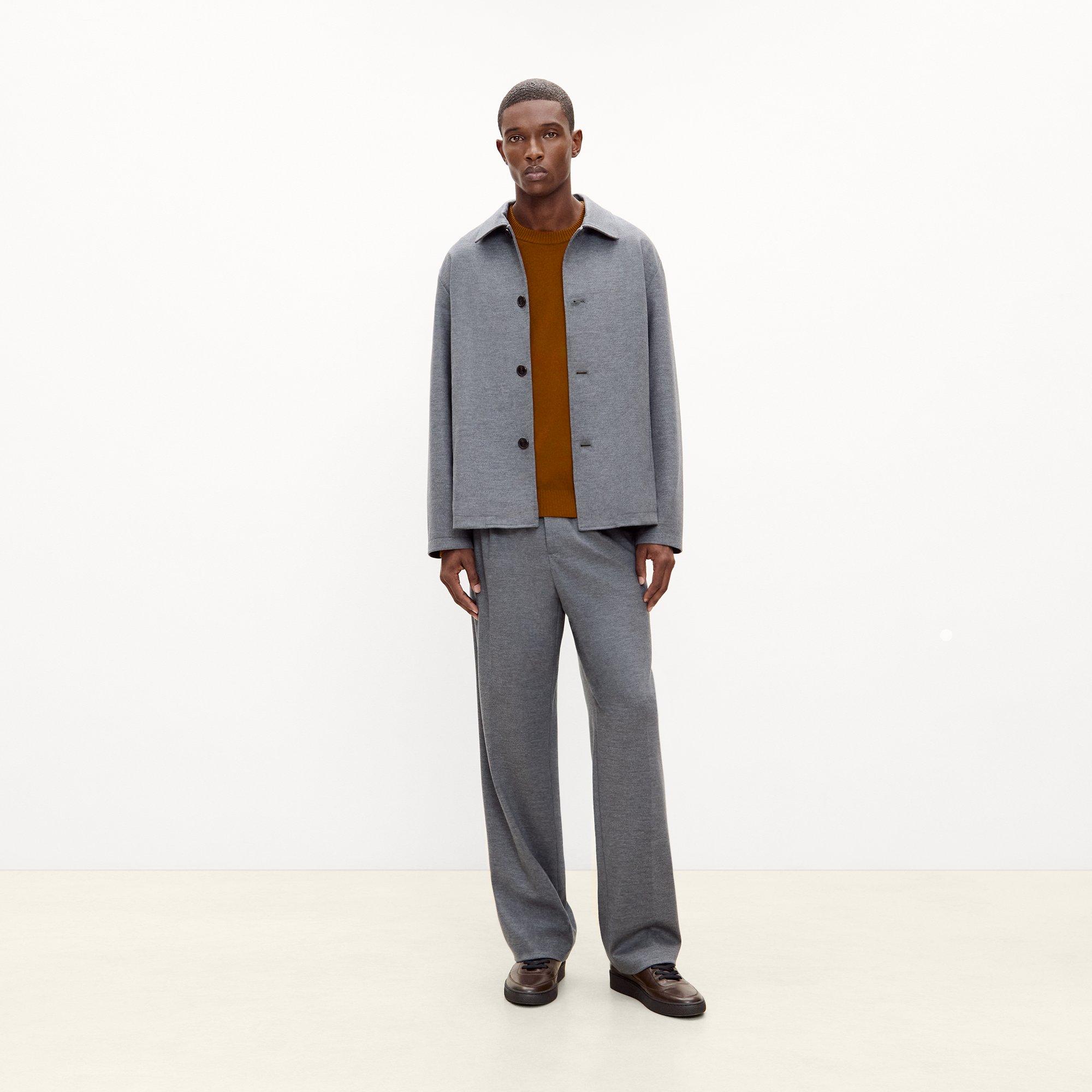 Chore Jacket in Wool-Blend Knit