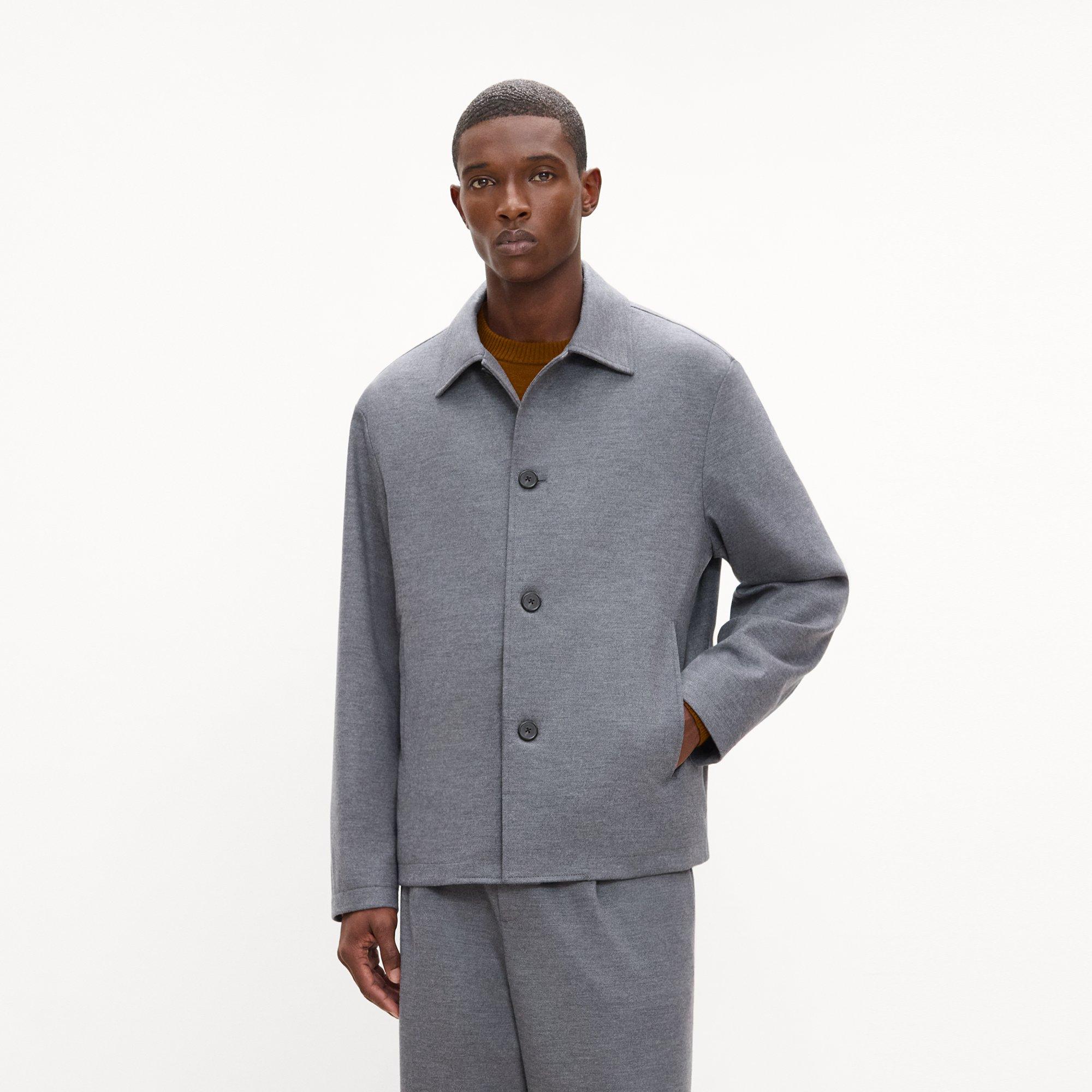 Chore Jacket in Wool-Blend Knit