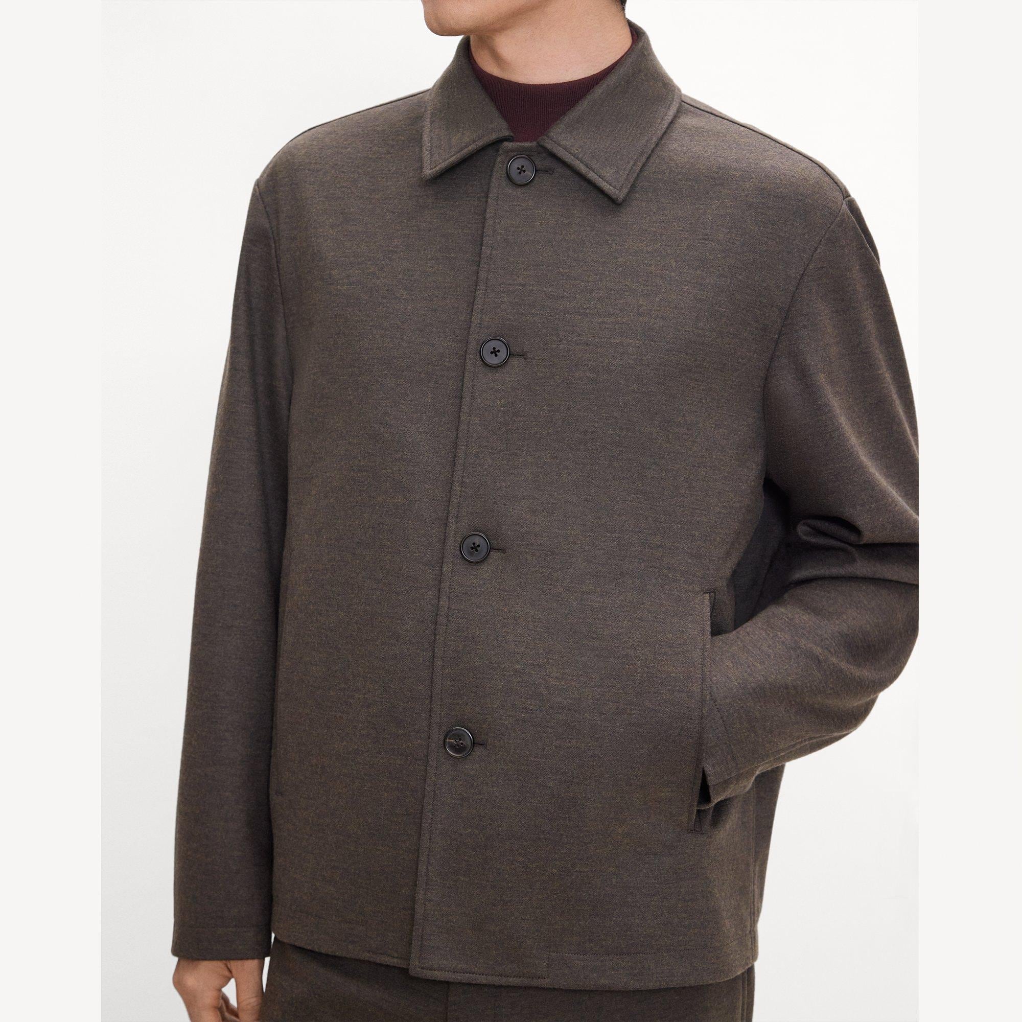 Chore Jacket in Wool-Blend Knit