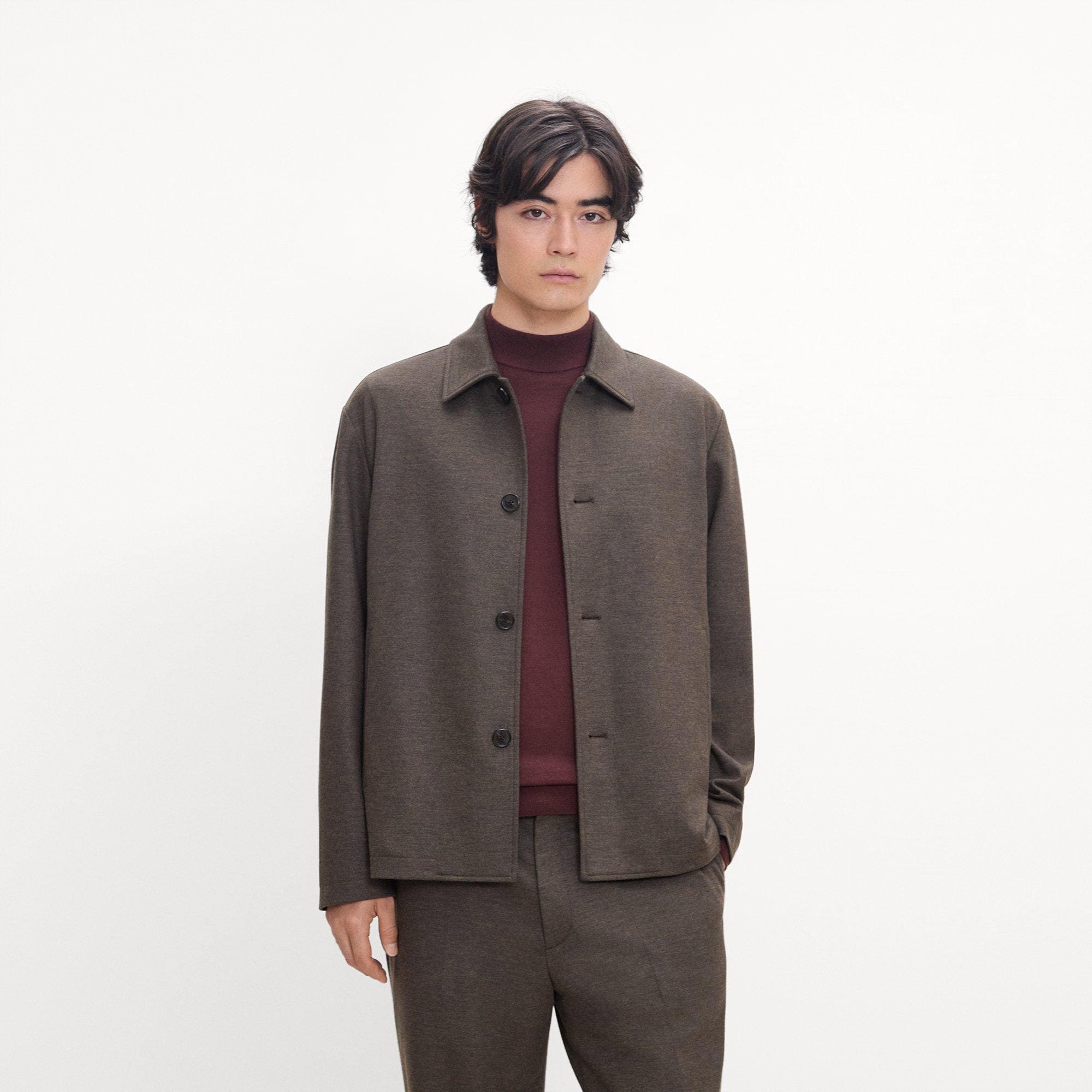 Chore Jacket in Wool-Blend Knit