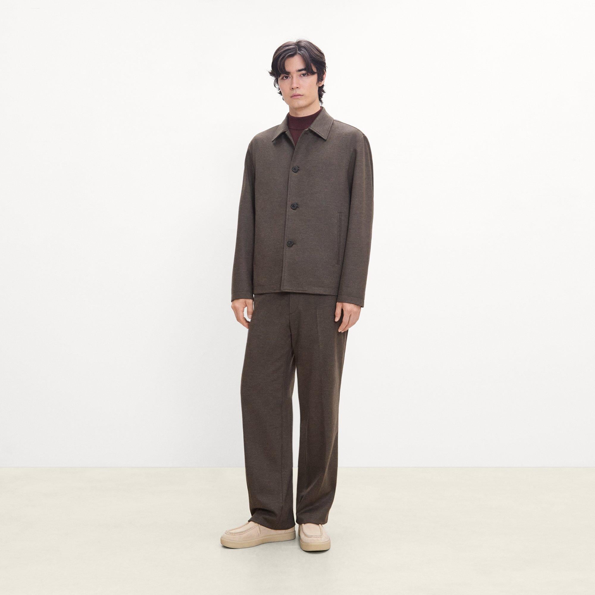 Chore Jacket in Wool-Blend Knit