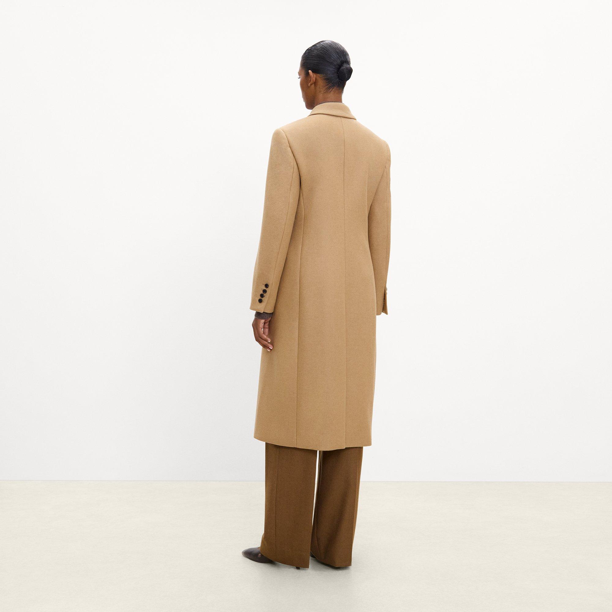 Double-Breasted Overcoat in Wool-Blend Melton