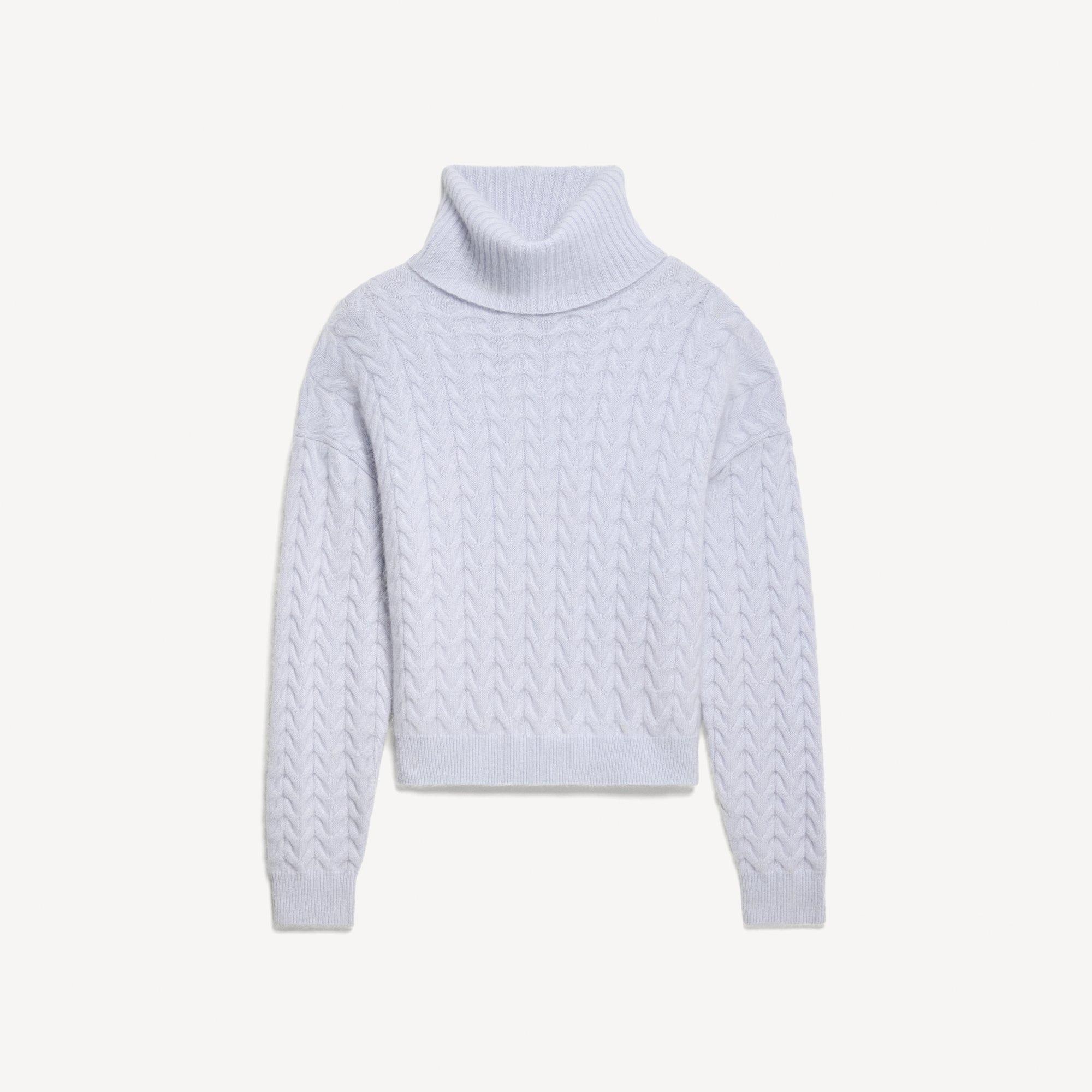 Cable-Knit Sweater in Brushed Cashmere