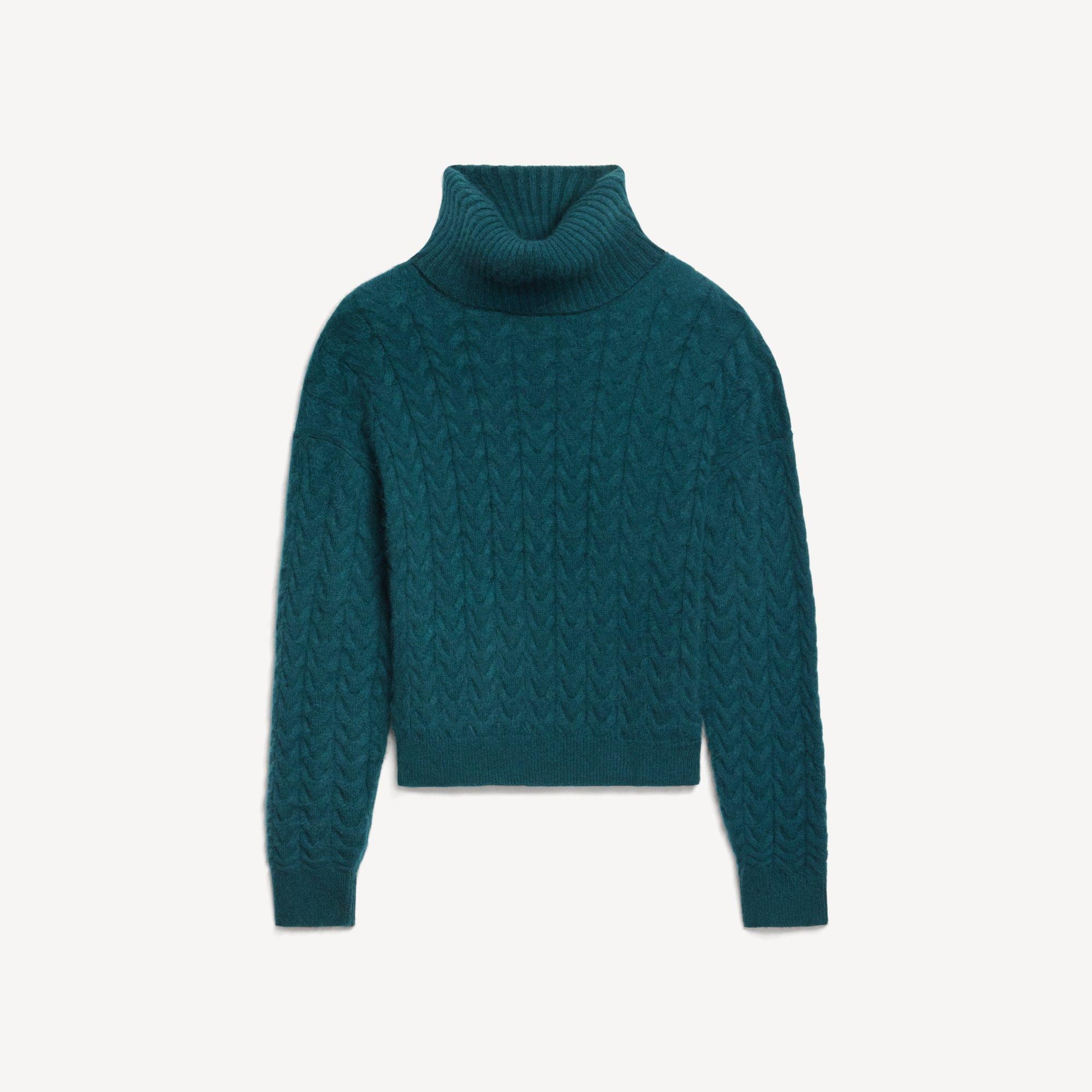 Cable-Knit Sweater in Brushed Cashmere