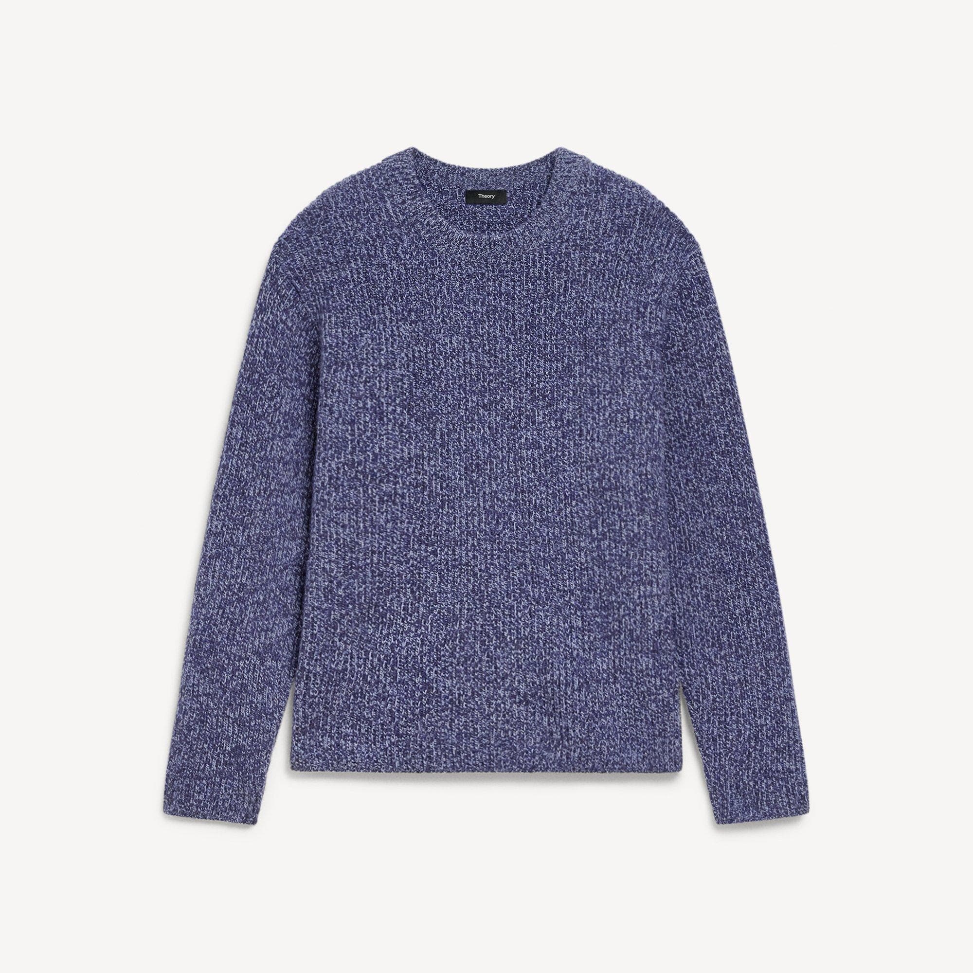 Crewneck Sweater in Wool Boucl&eacute; Twist