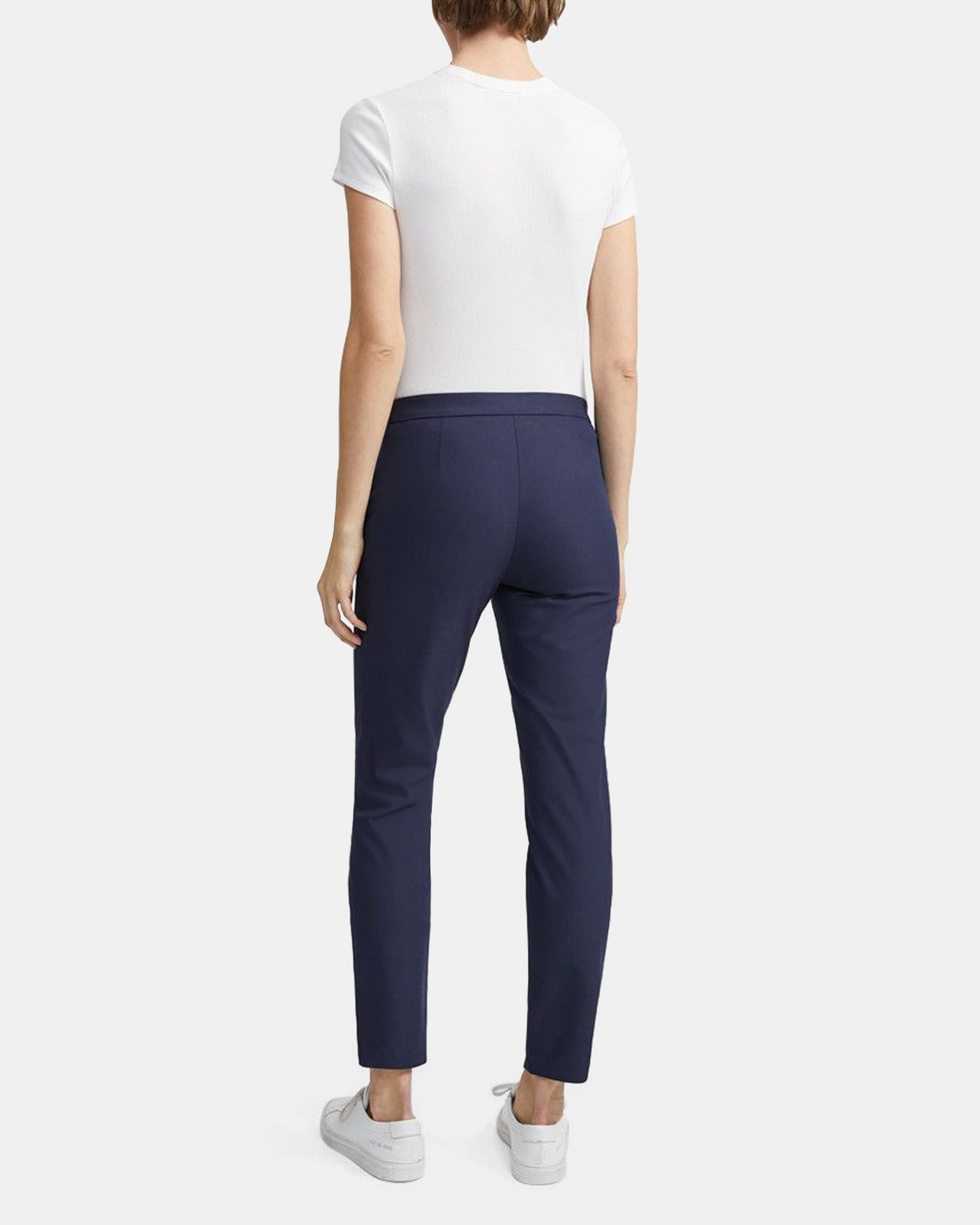 Slim Pull-On Pant in Stretch Cotton