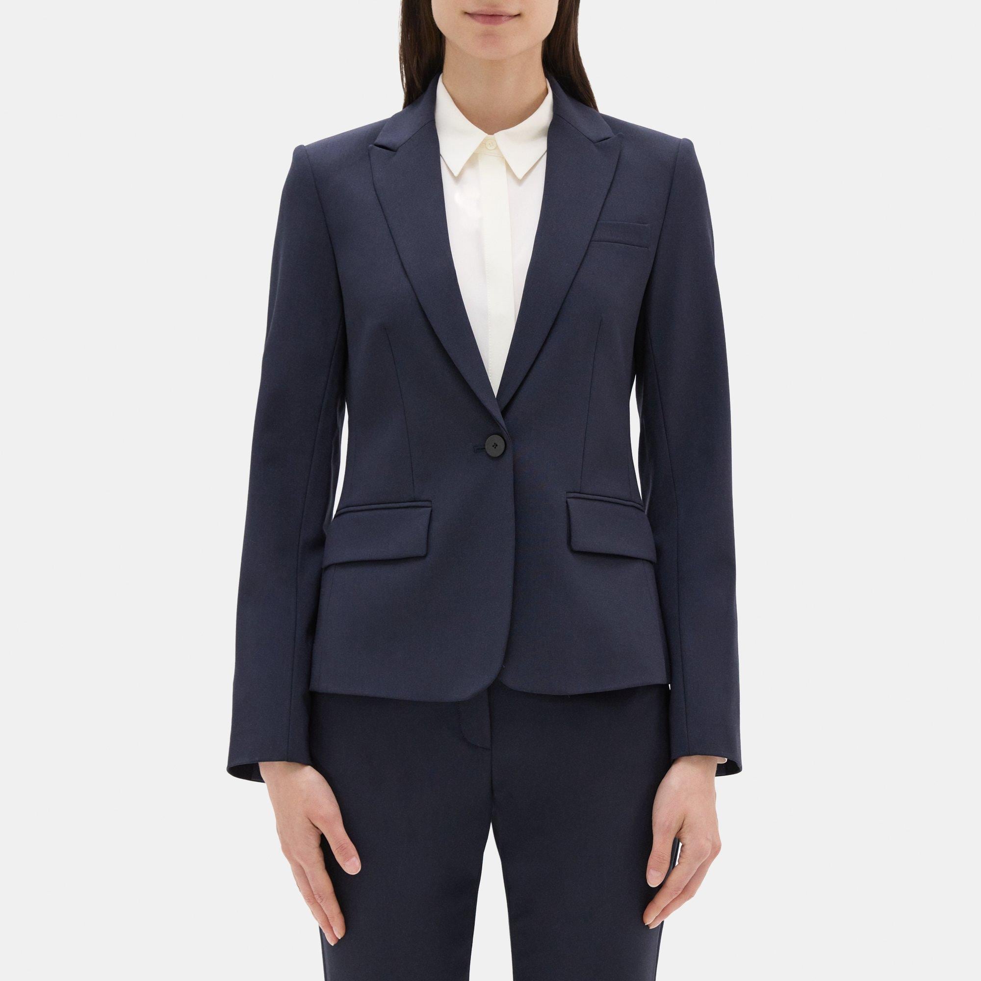 TechPro Formal Blue Solid Blazer - Acacia