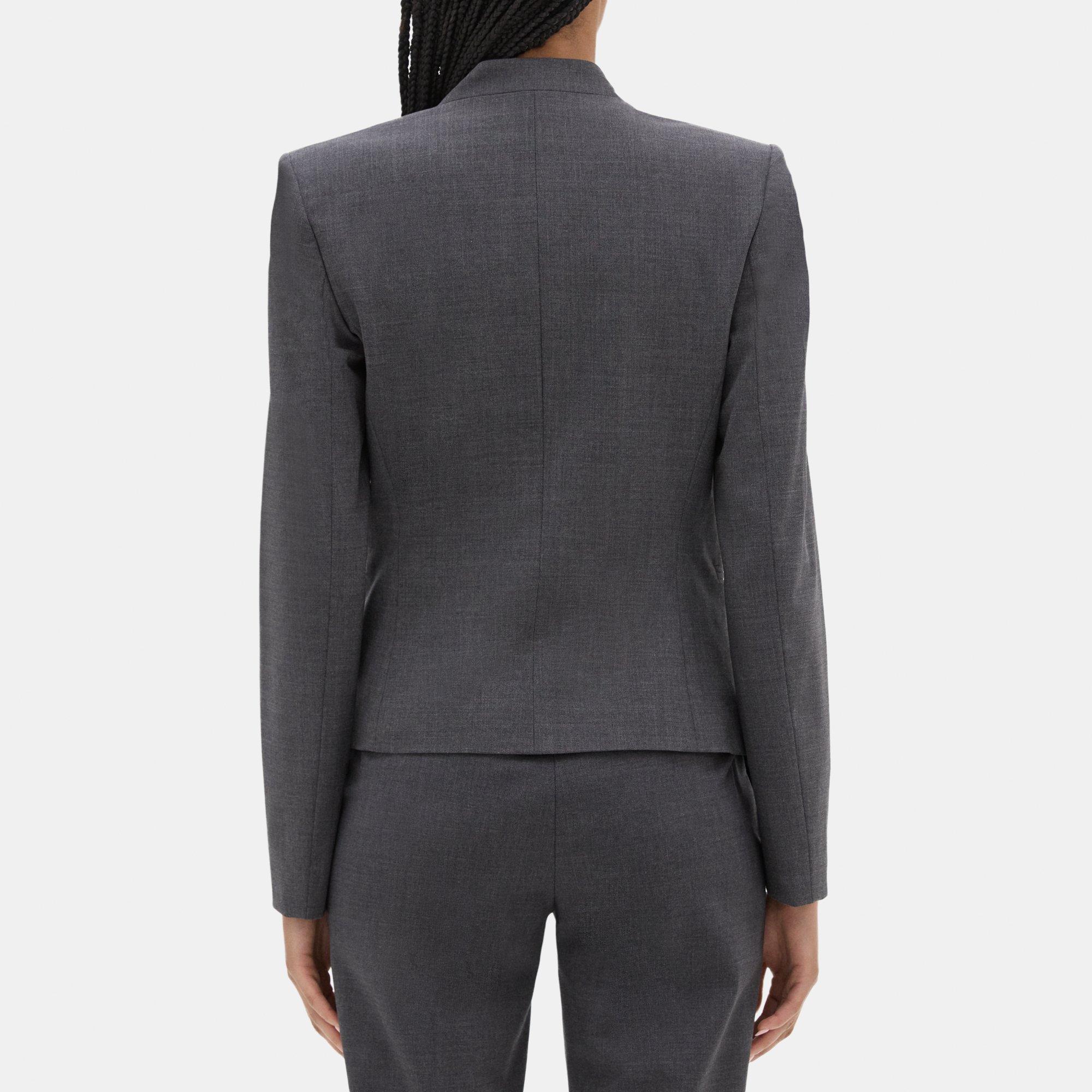 Theory stretch wool open on sale jacket