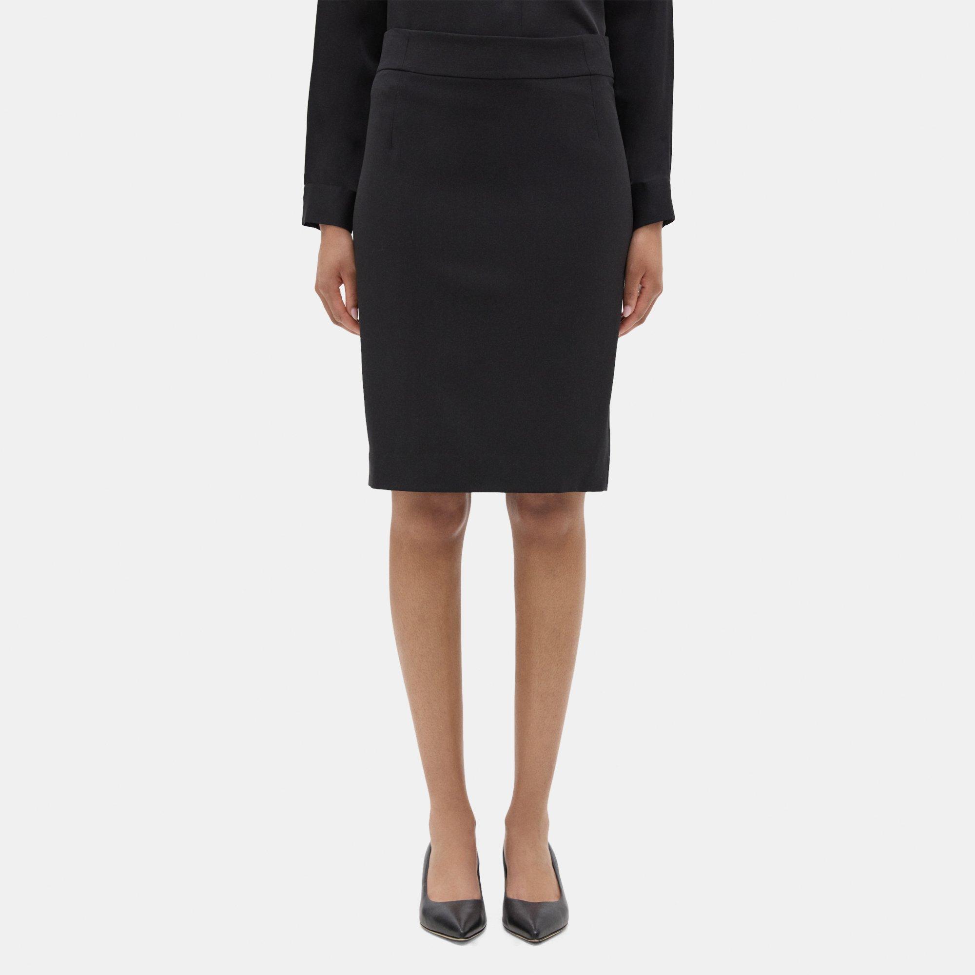 Theory Pencil Skirt in Sevona Stretch Wool