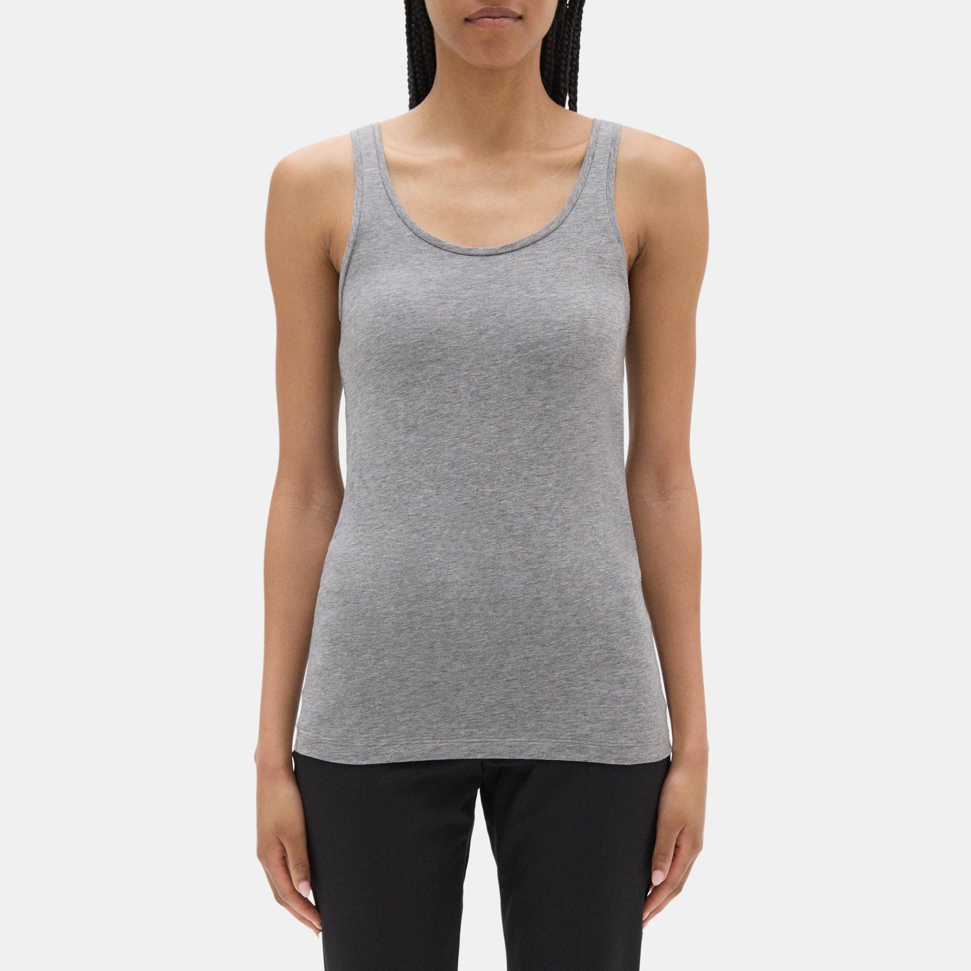 CVG CONSTANTLY VARIED GEAR Scoop Back Tank in Grey