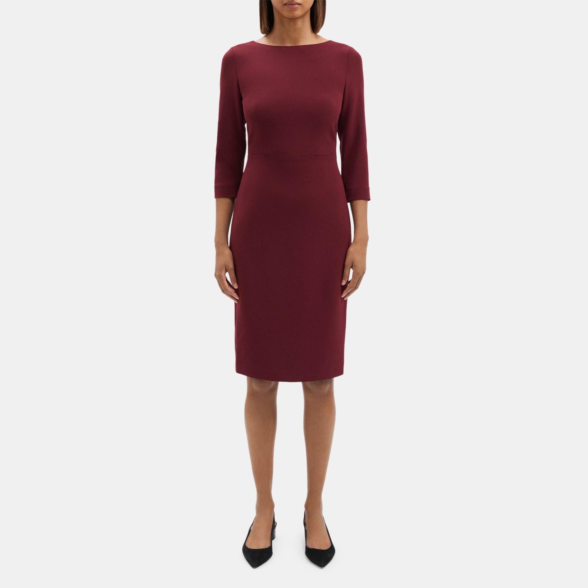 Theory Sheath Dress in Crepe