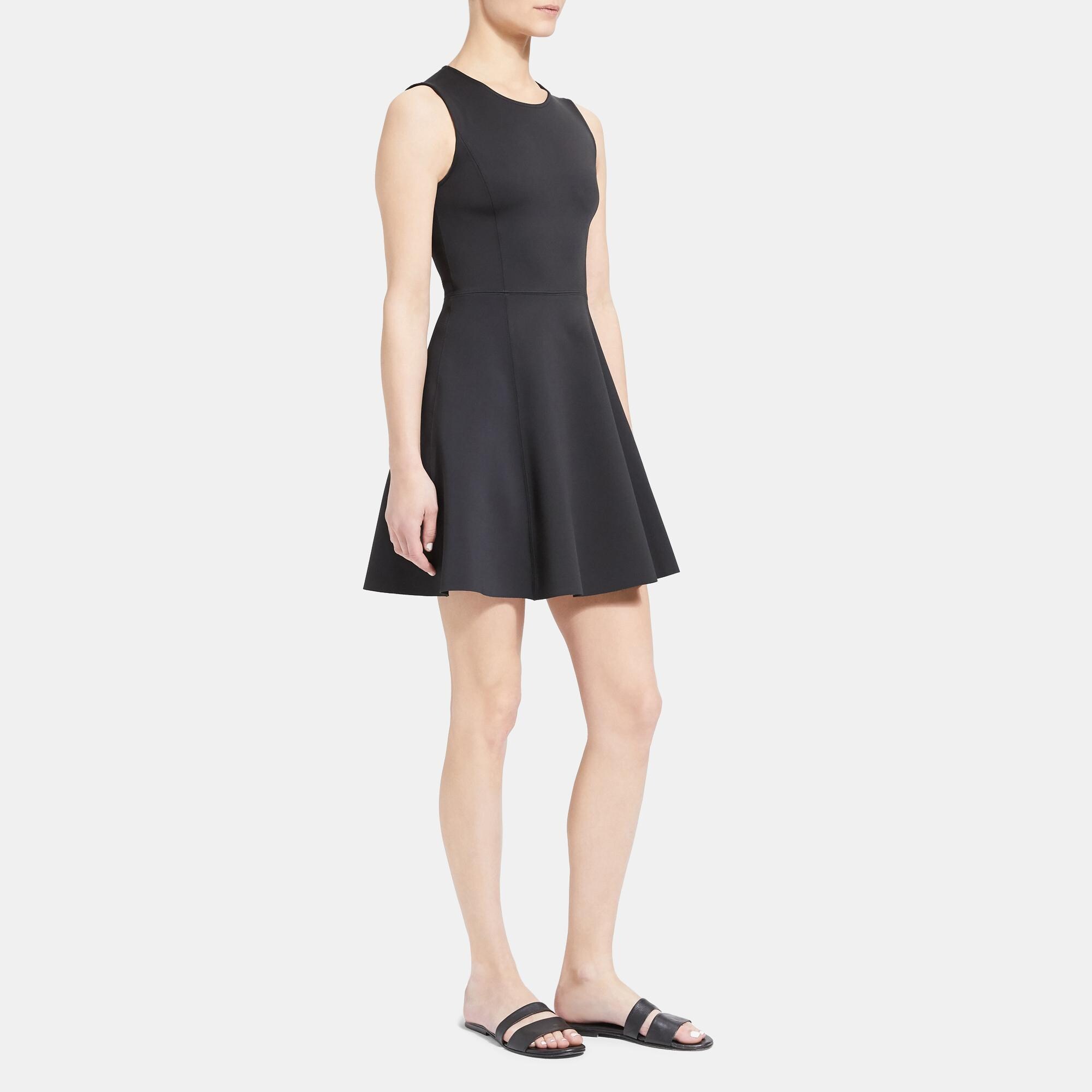 Theory Outlet Official Site | Fit-and-Flare Dress in Mod Knit