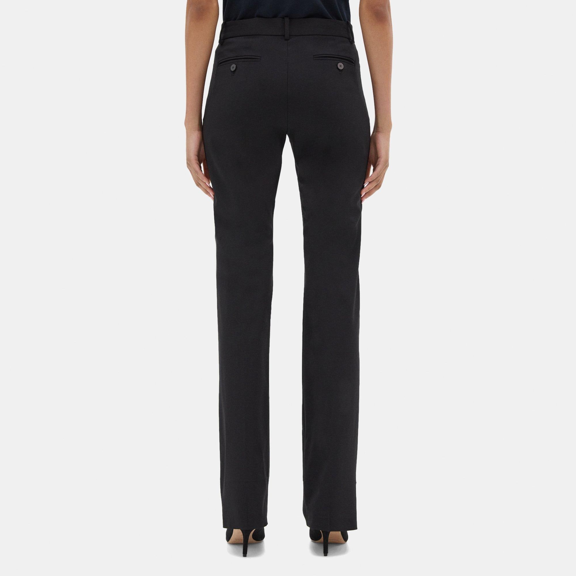 Theory Solid Black Wool Pants Size 4 - 81% off