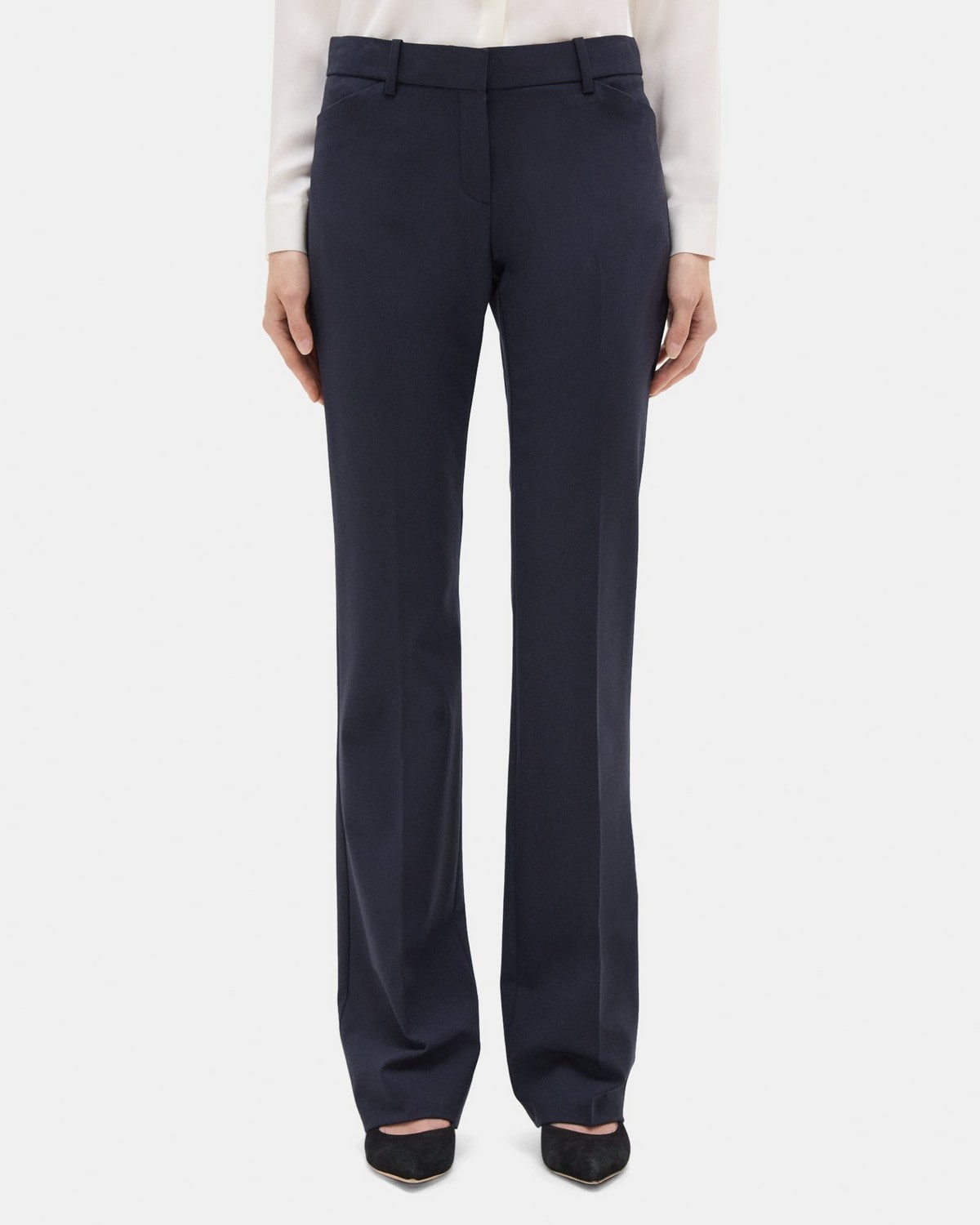Sevona Stretch Wool Tailored Pant | Theory Outlet