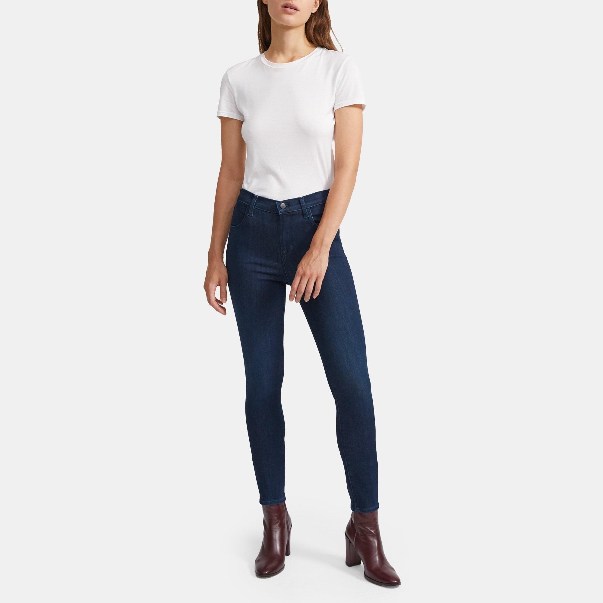 Limitado psicología Ventana mundial Theory Outlet Official Site | J Brand Alana High-Rise Cropped Skinny Jean