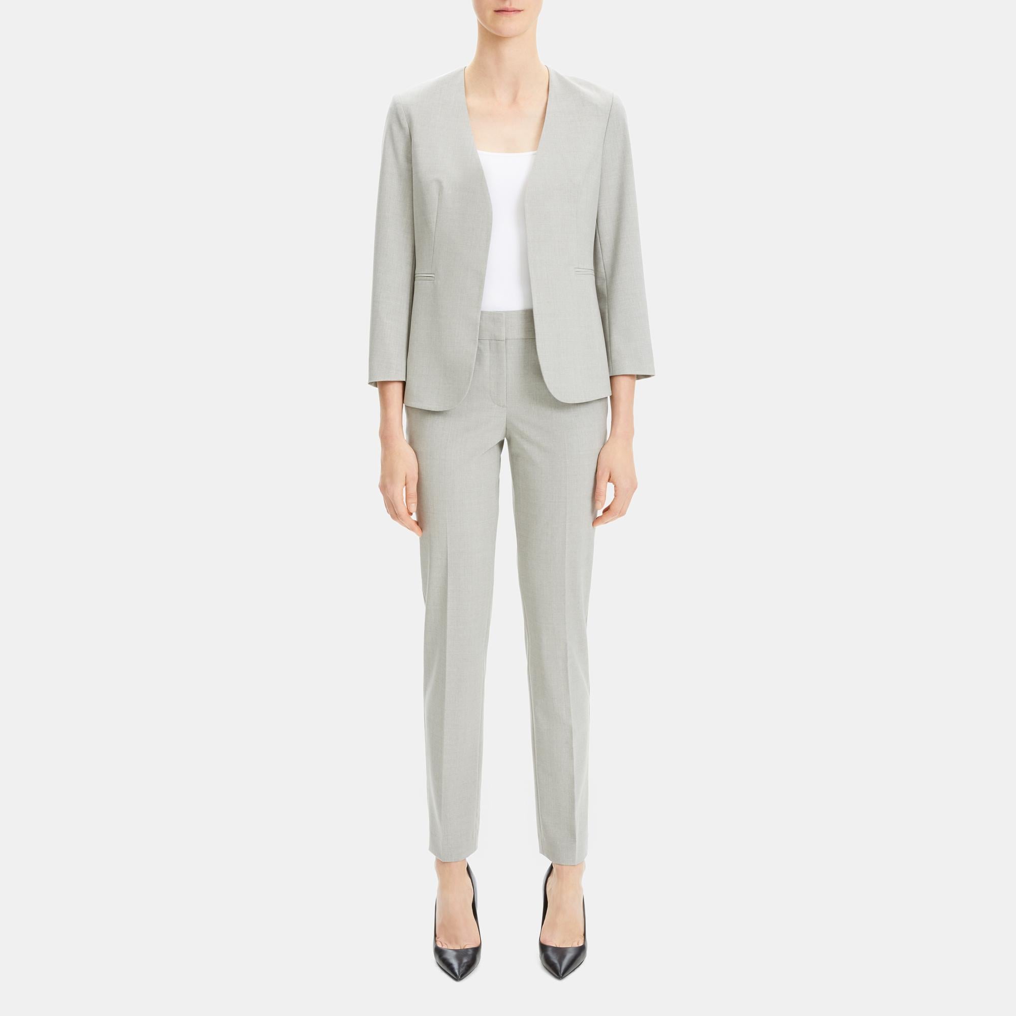 Open Blazer in Stretch Wool