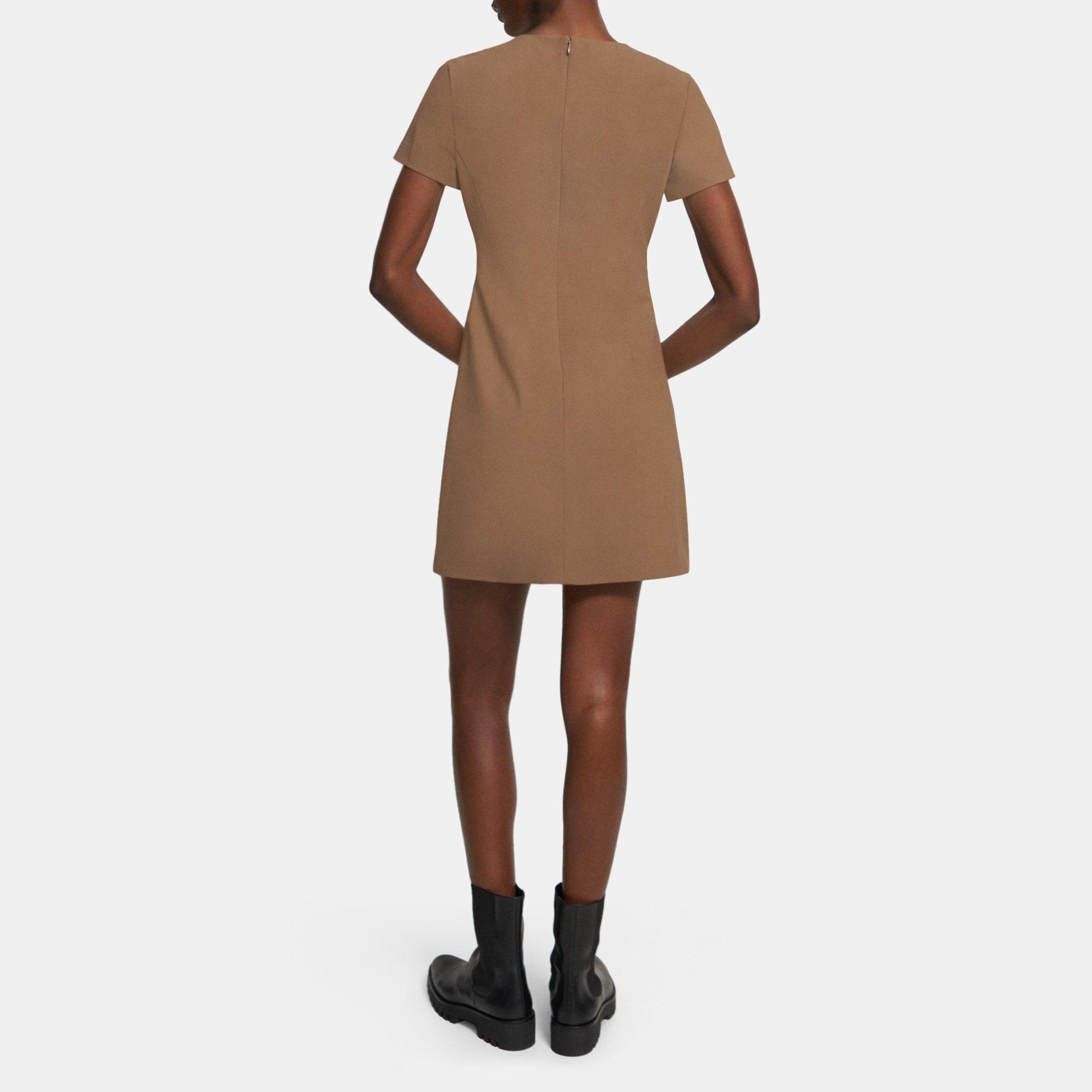 Theory stretch 2025 wool shift dress