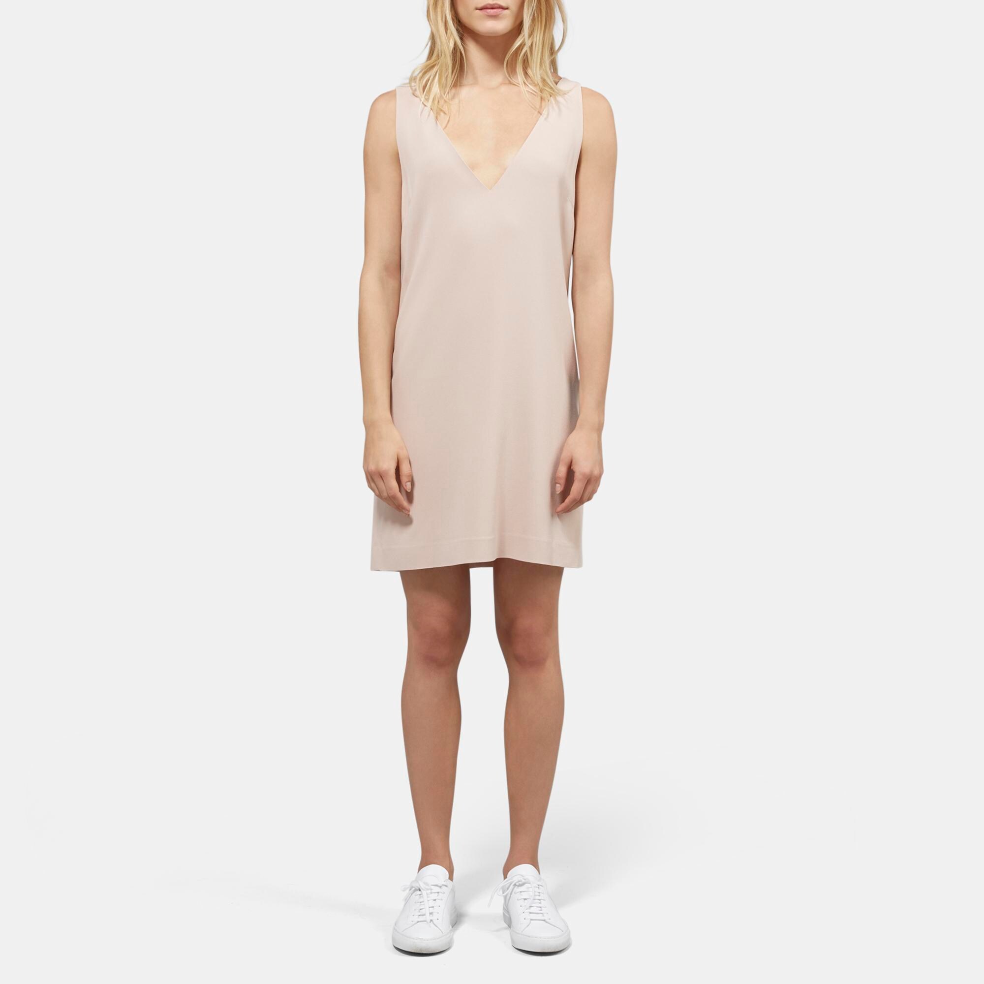 Sullivan Crepe Double V Dress 