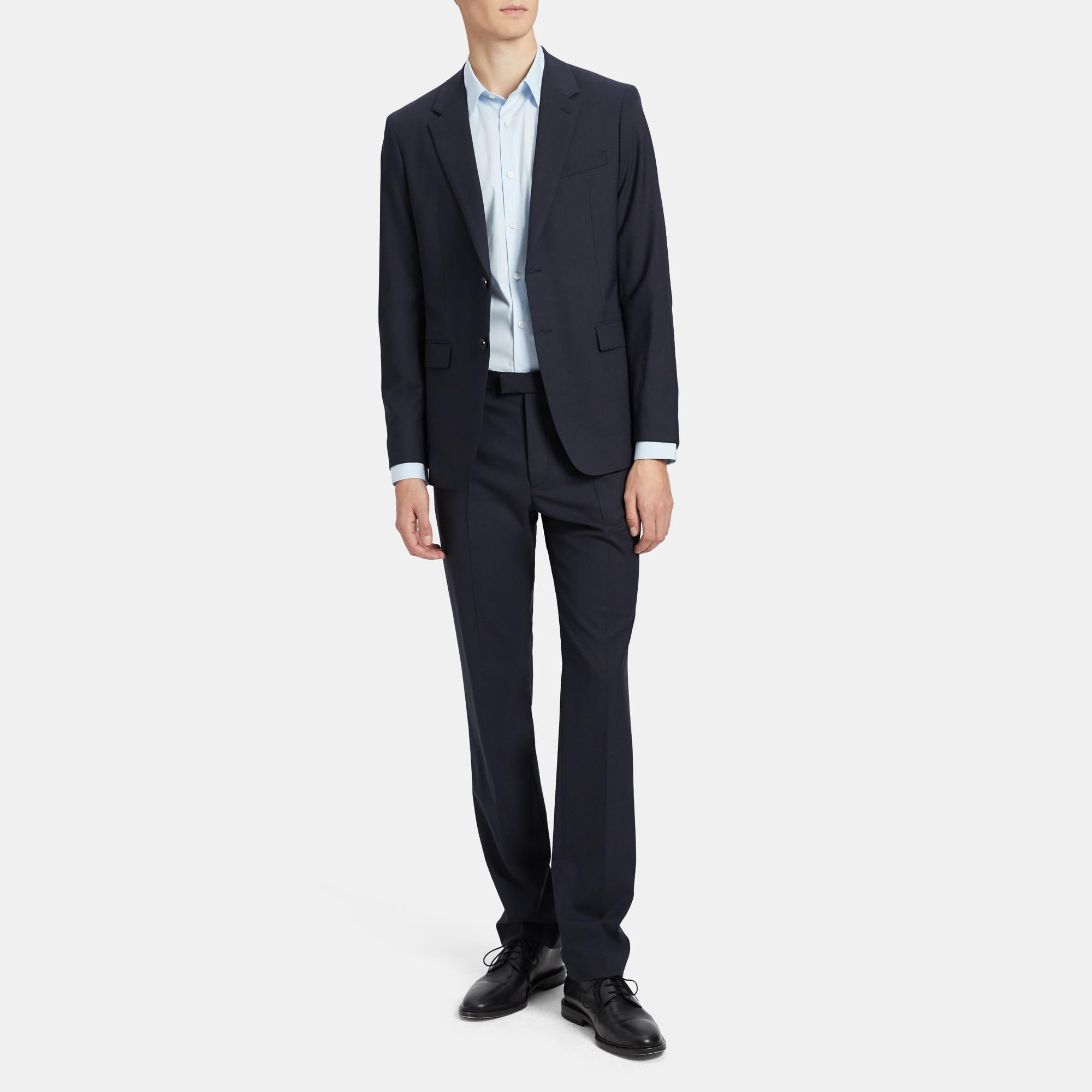 Stretch Wool Structured Blazer | Theory Outlet