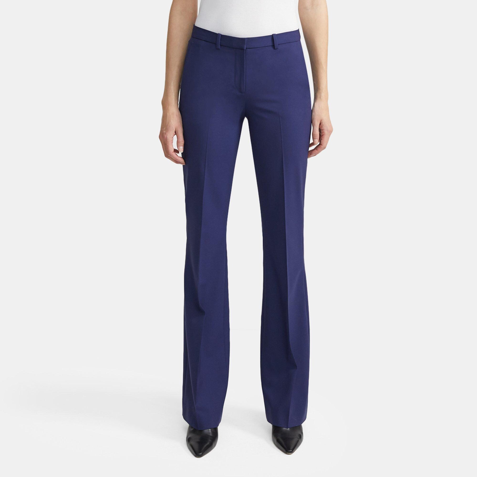 Stretch Wool Flare Pant