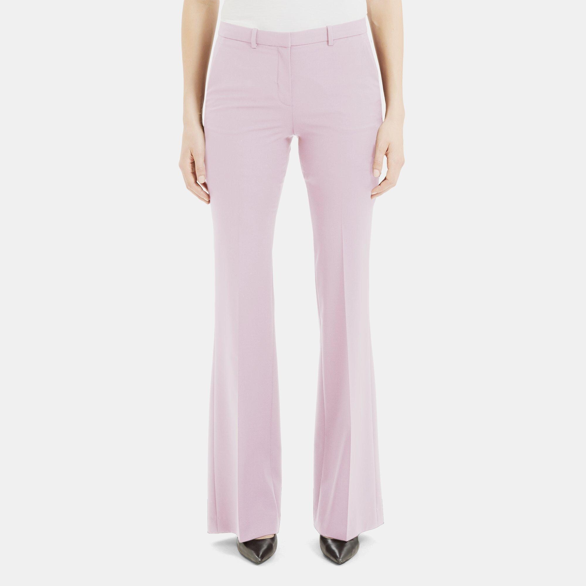 Stretch Wool Flare Pant | Theory Outlet