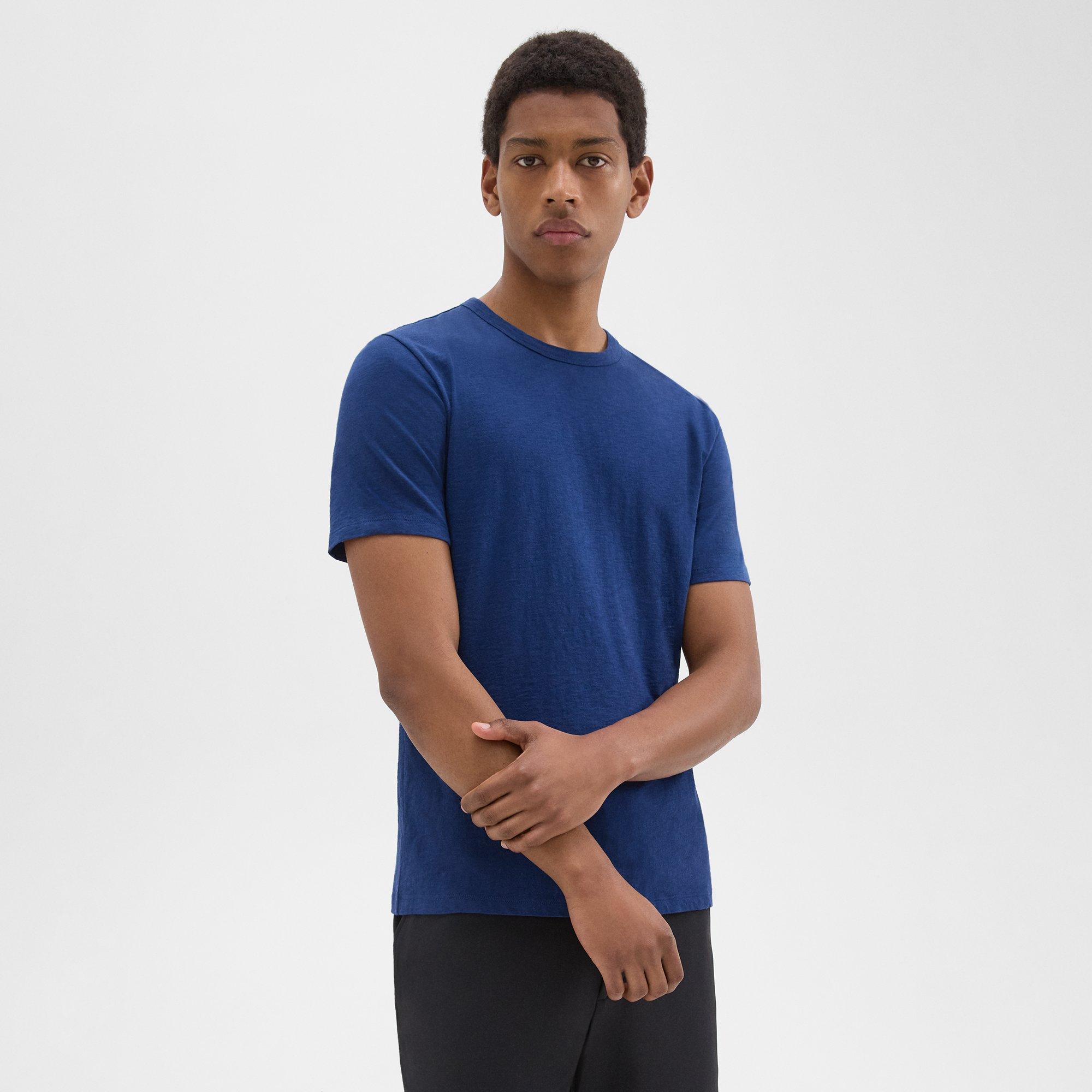 Theory｜ (Essential Tee in Cosmos Slub Cotton (I0194520 Cosmos Slub Cotton Essential Tee | Theory